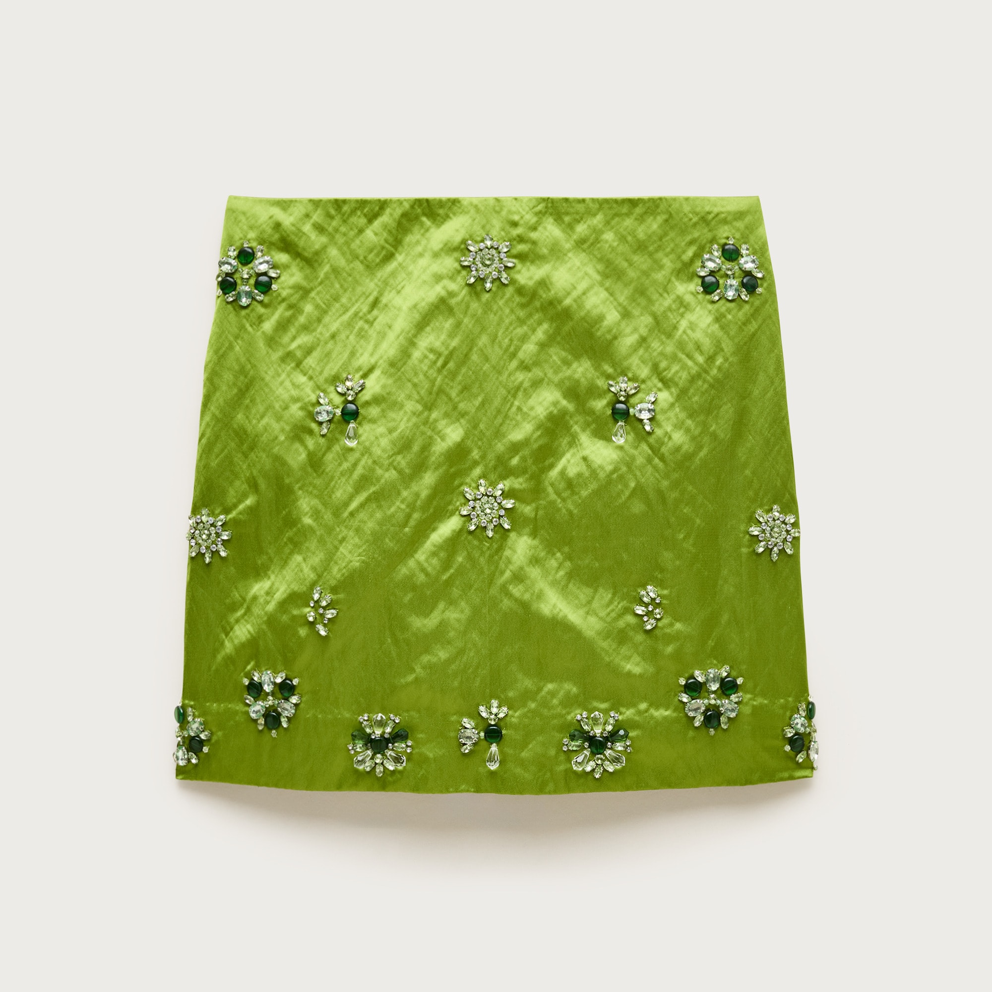 Collection Fairfax embellished mini skirt in memory satin from J.Crew - $198