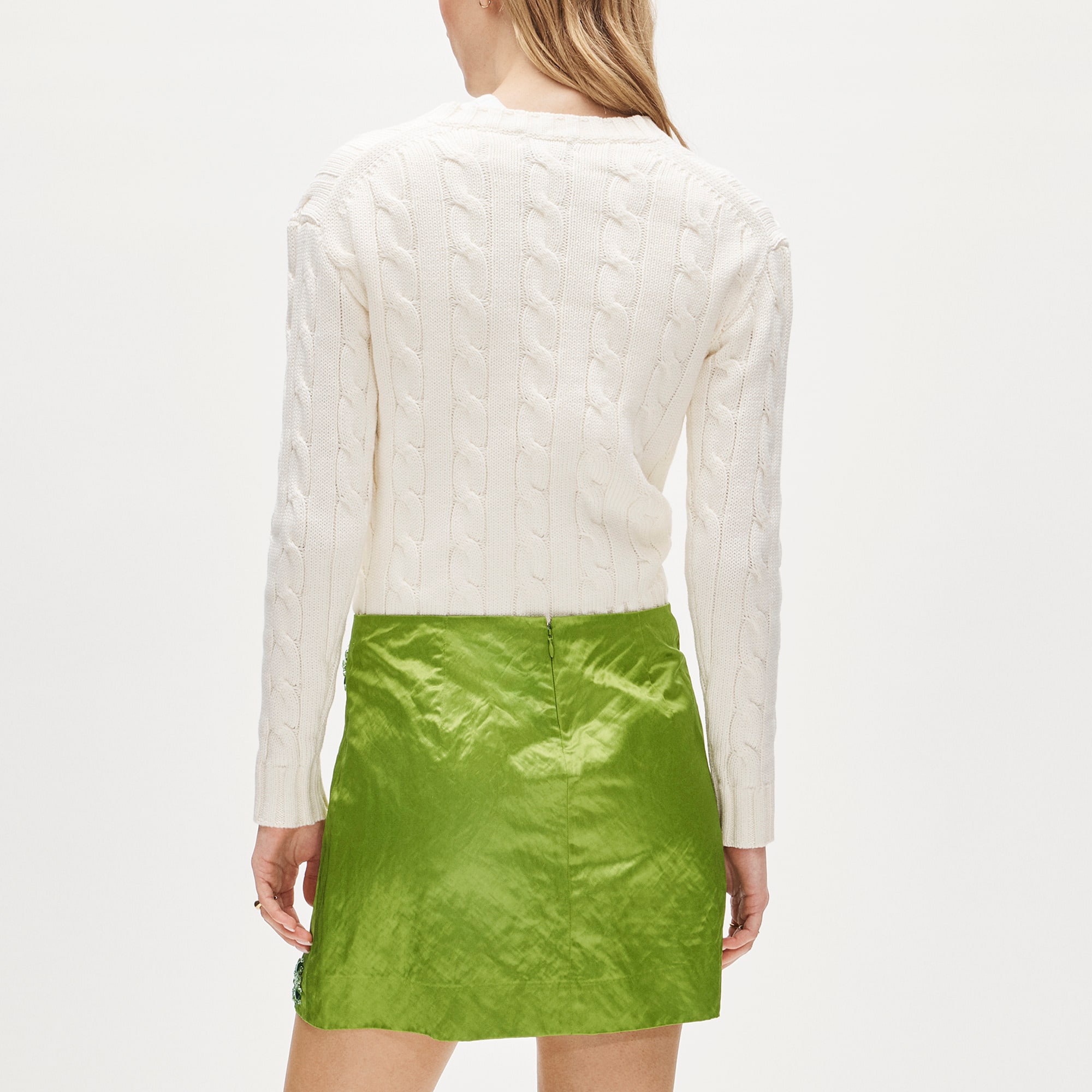 Collection Fairfax Embellished Mini Skirt In Memory Satin For