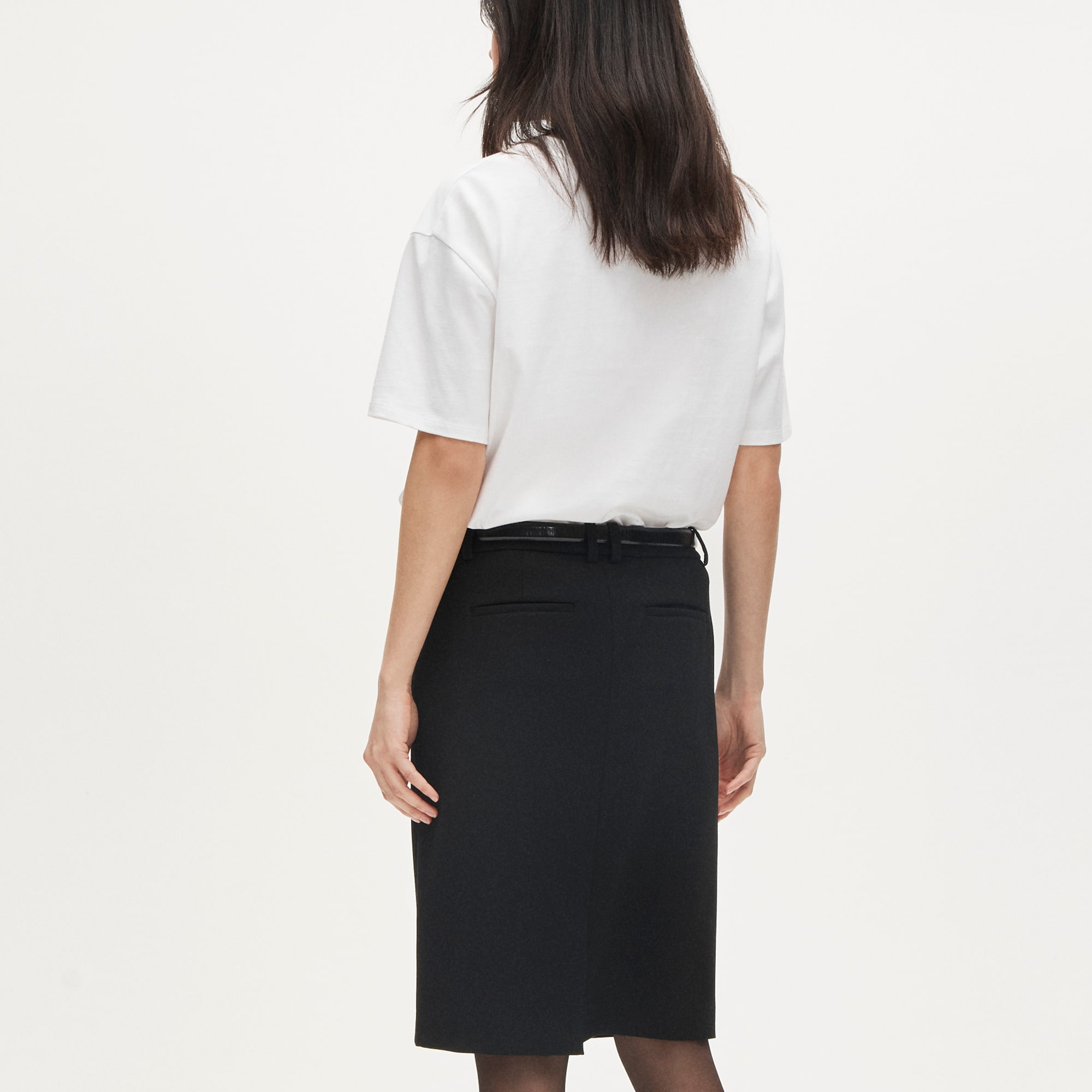 Trouser pencil skirt in four-season stretch