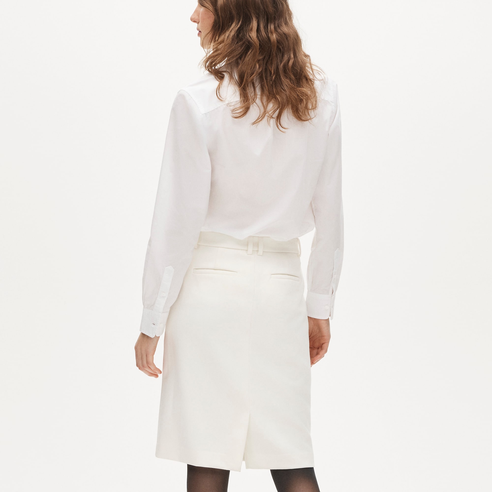 Trouser pencil skirt in four-season stretch