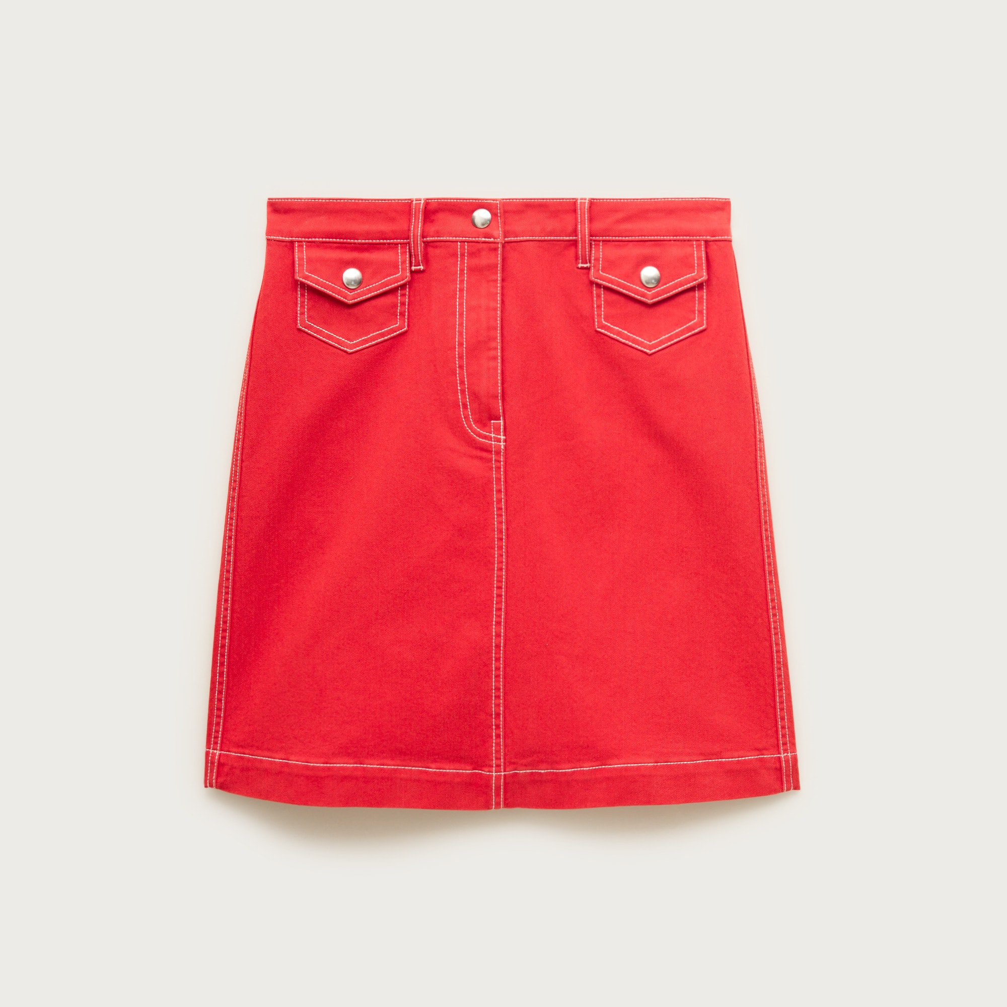 Utility-pocket pencil skirt