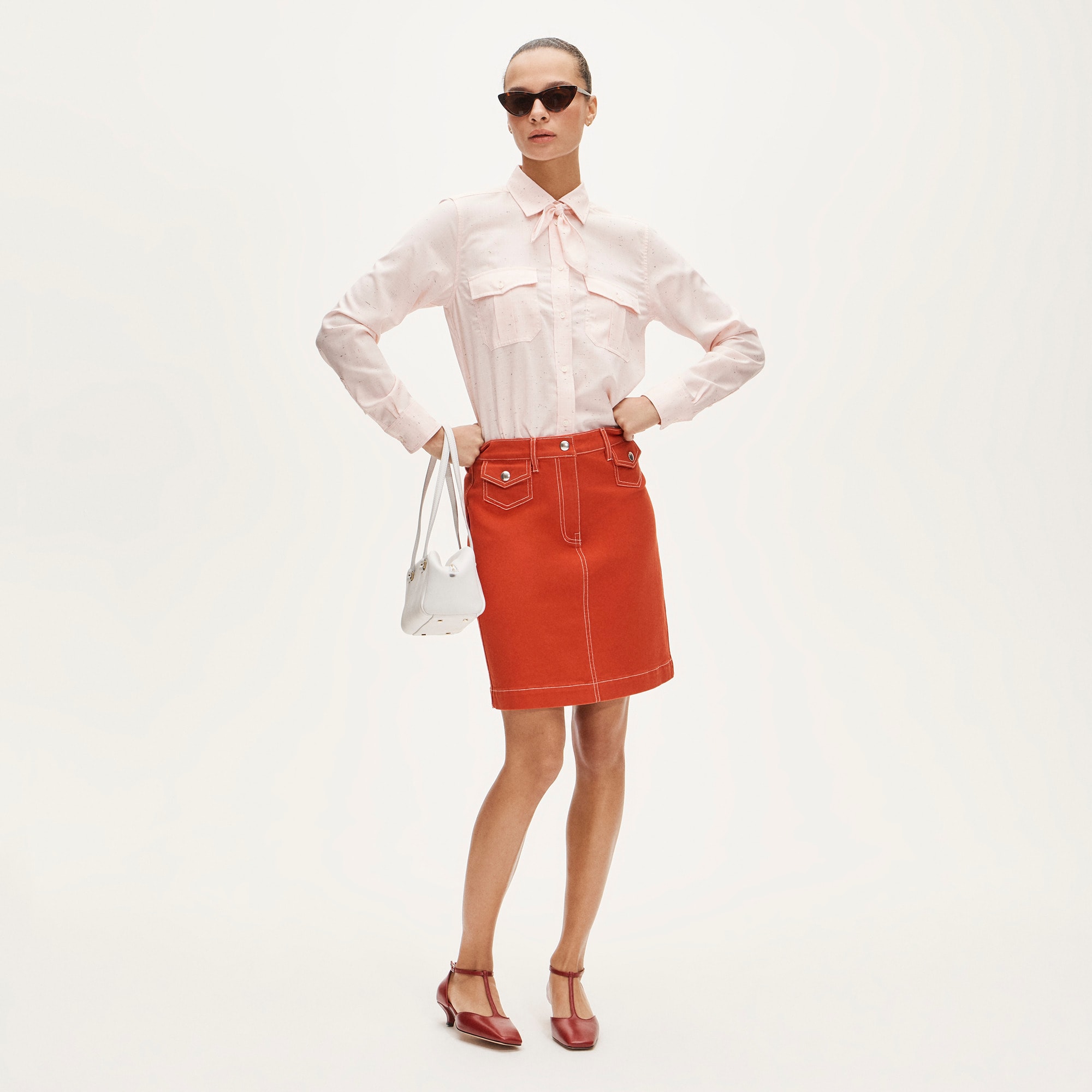 Utility-pocket pencil skirt - image 3