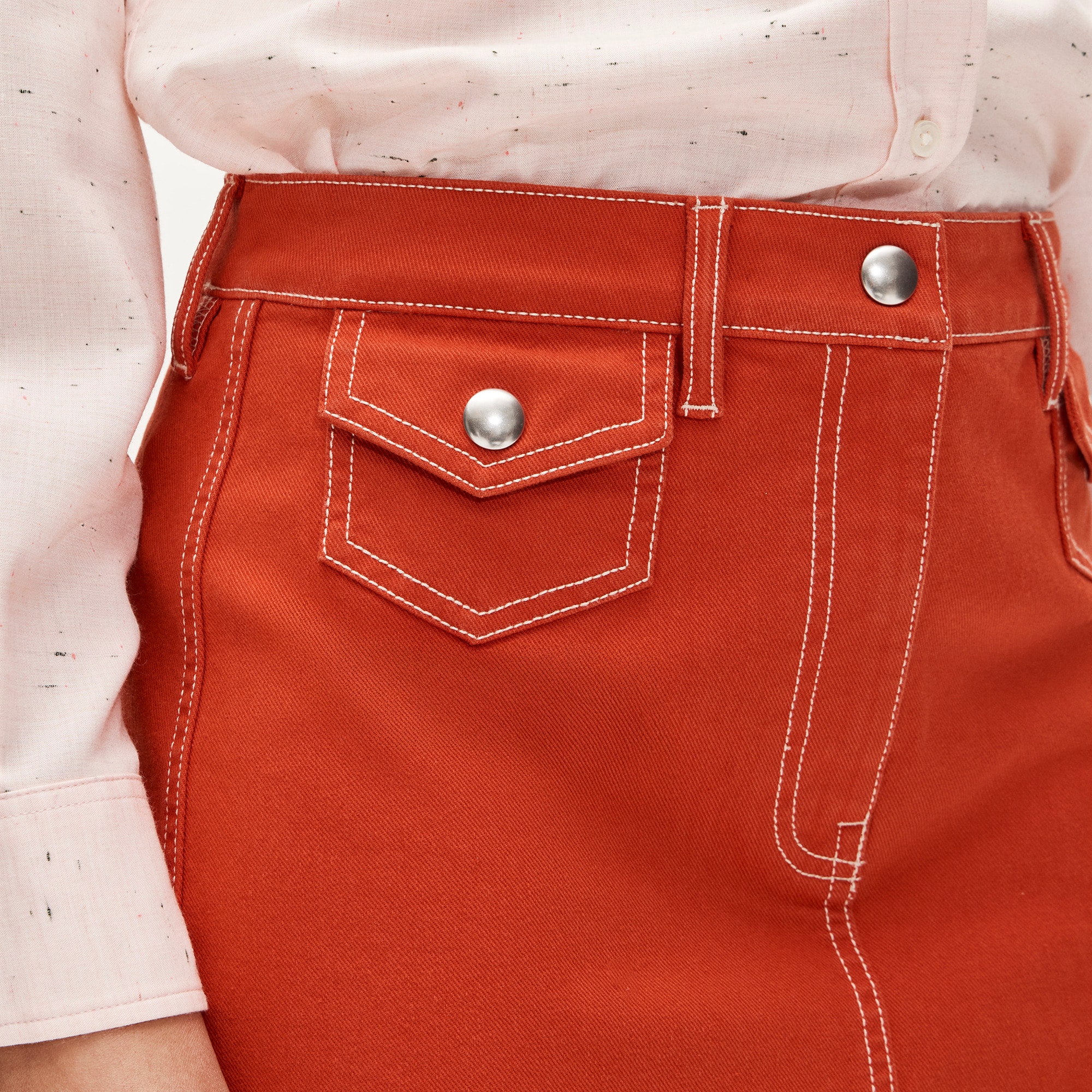 Utility-pocket pencil skirt - image 4