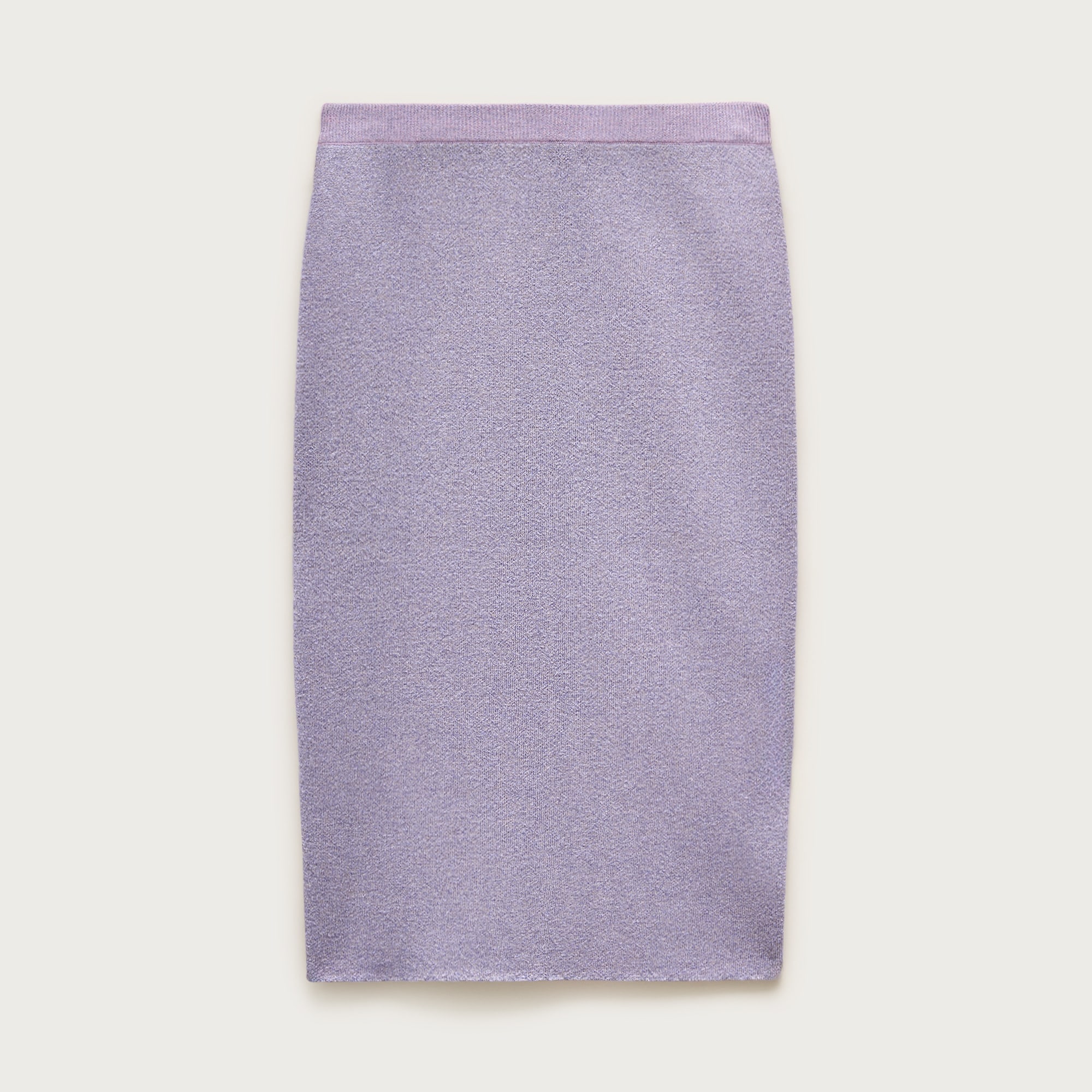Sweater-skirt with Lurex® metallic threads