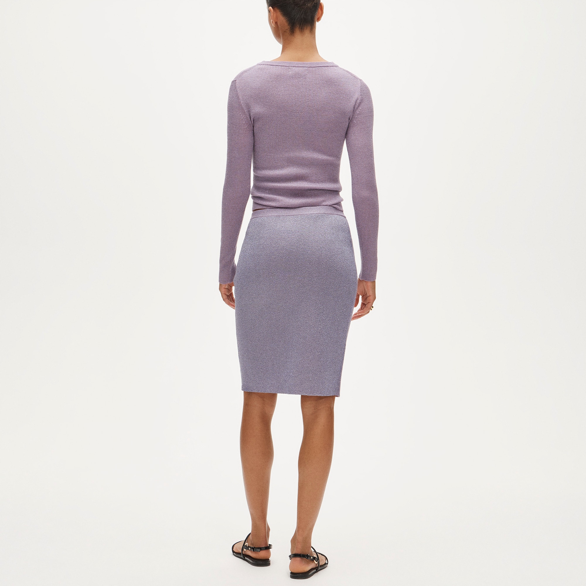Sweater-skirt with Lurex&reg; metallic threads - image 4