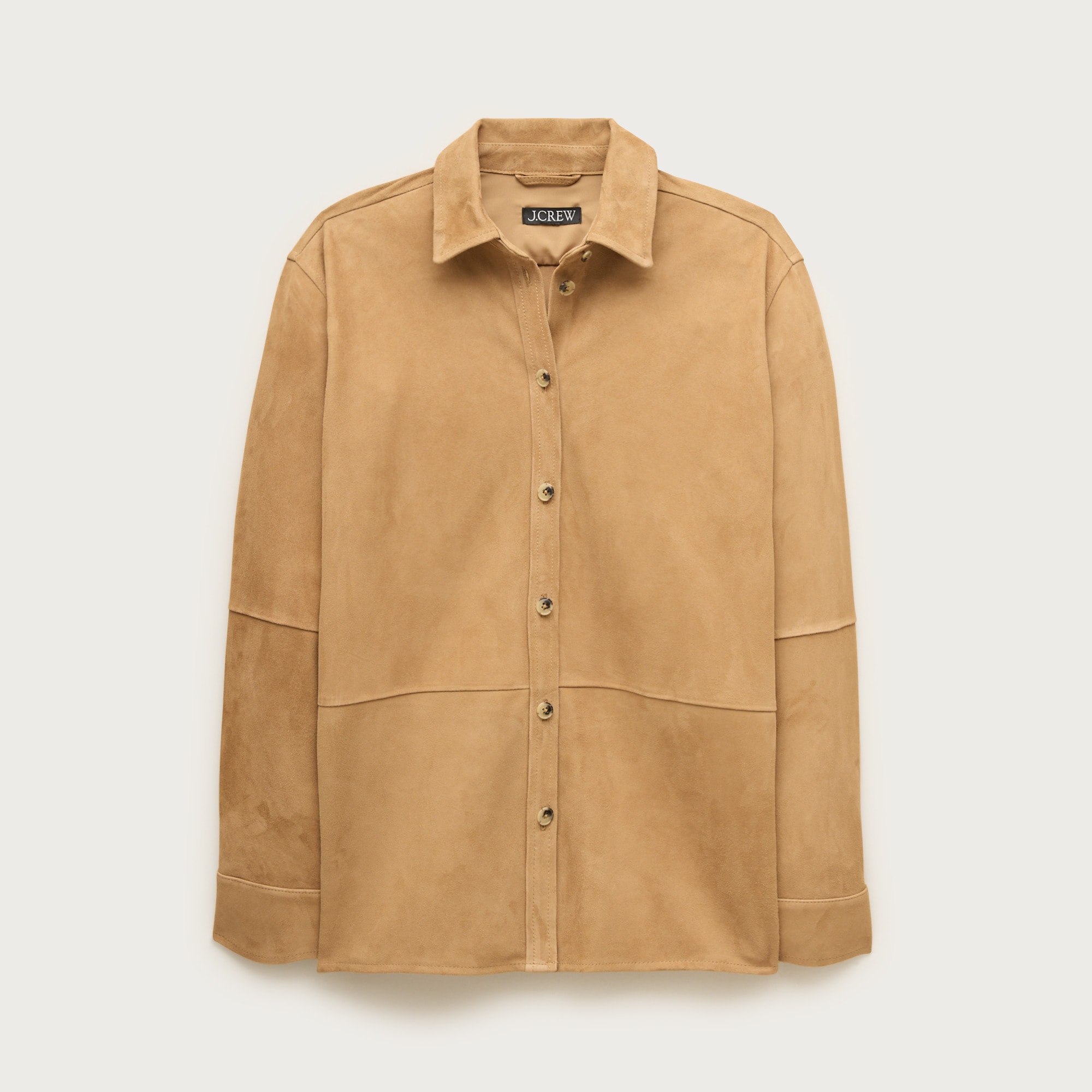 Oversized suede shirt