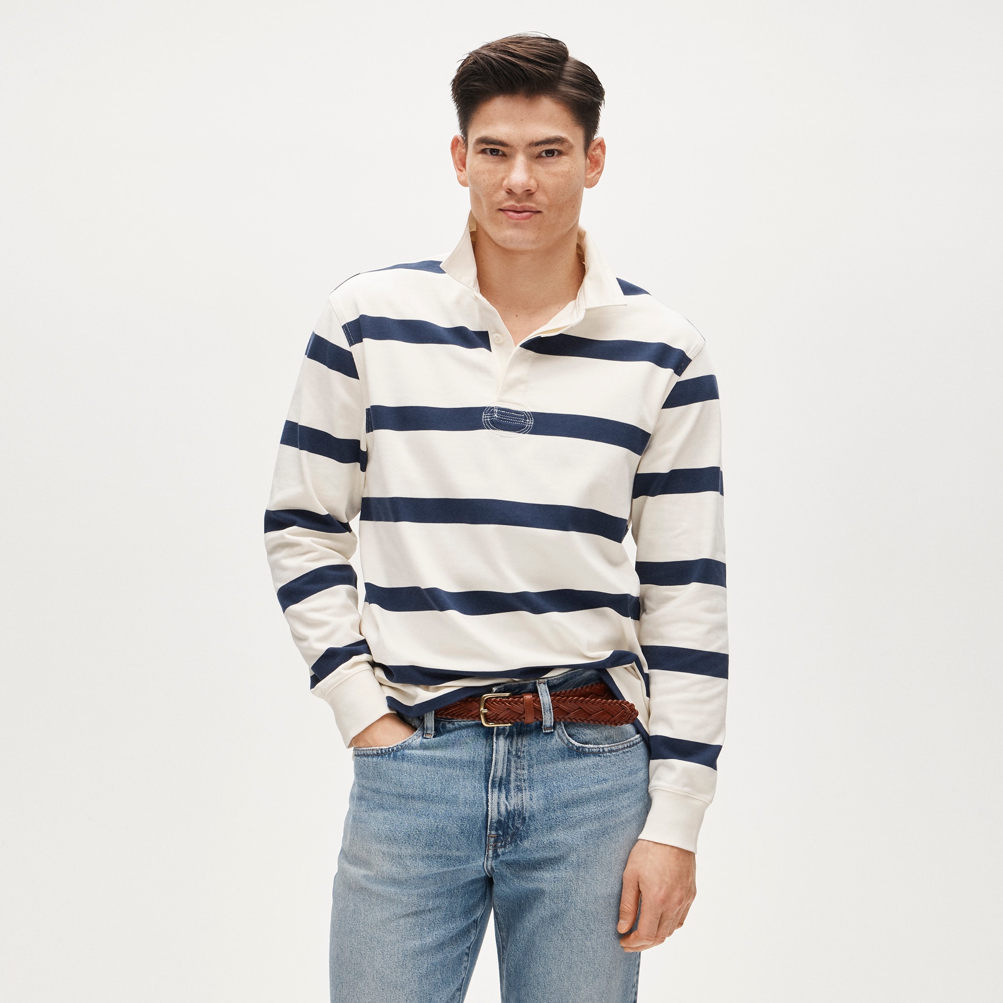 mens Rugby shirt in stripe