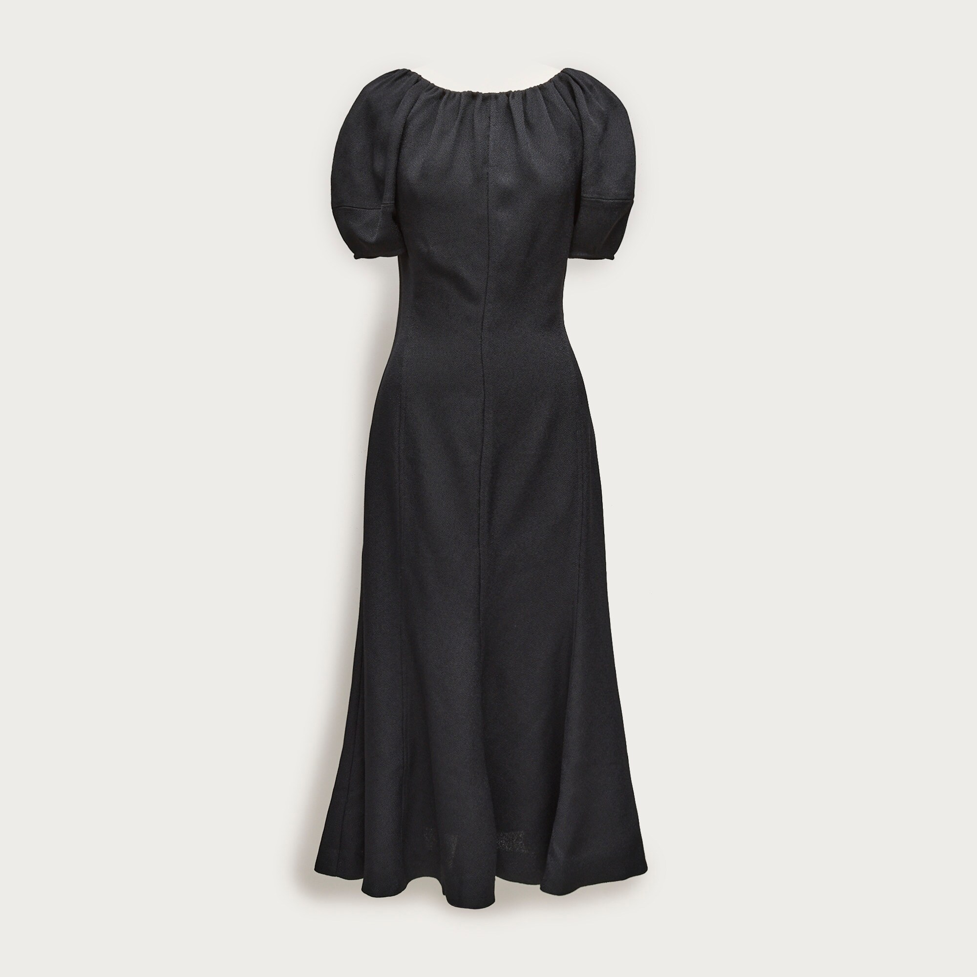 j crew black midi dress NWT J.CREW $198 Eyelet-trim midi dress, 100% Organic Cotton, Black, Sz S, M