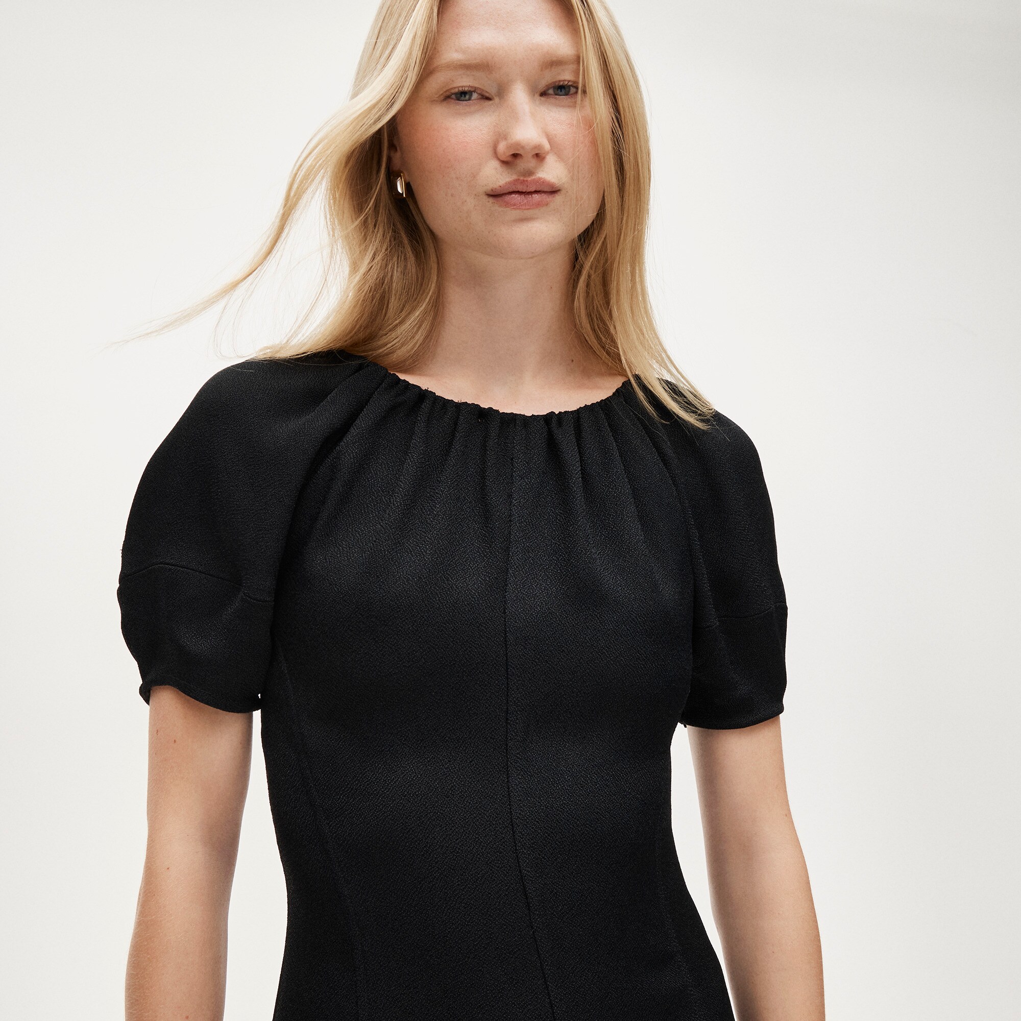Midi dress in bouclé