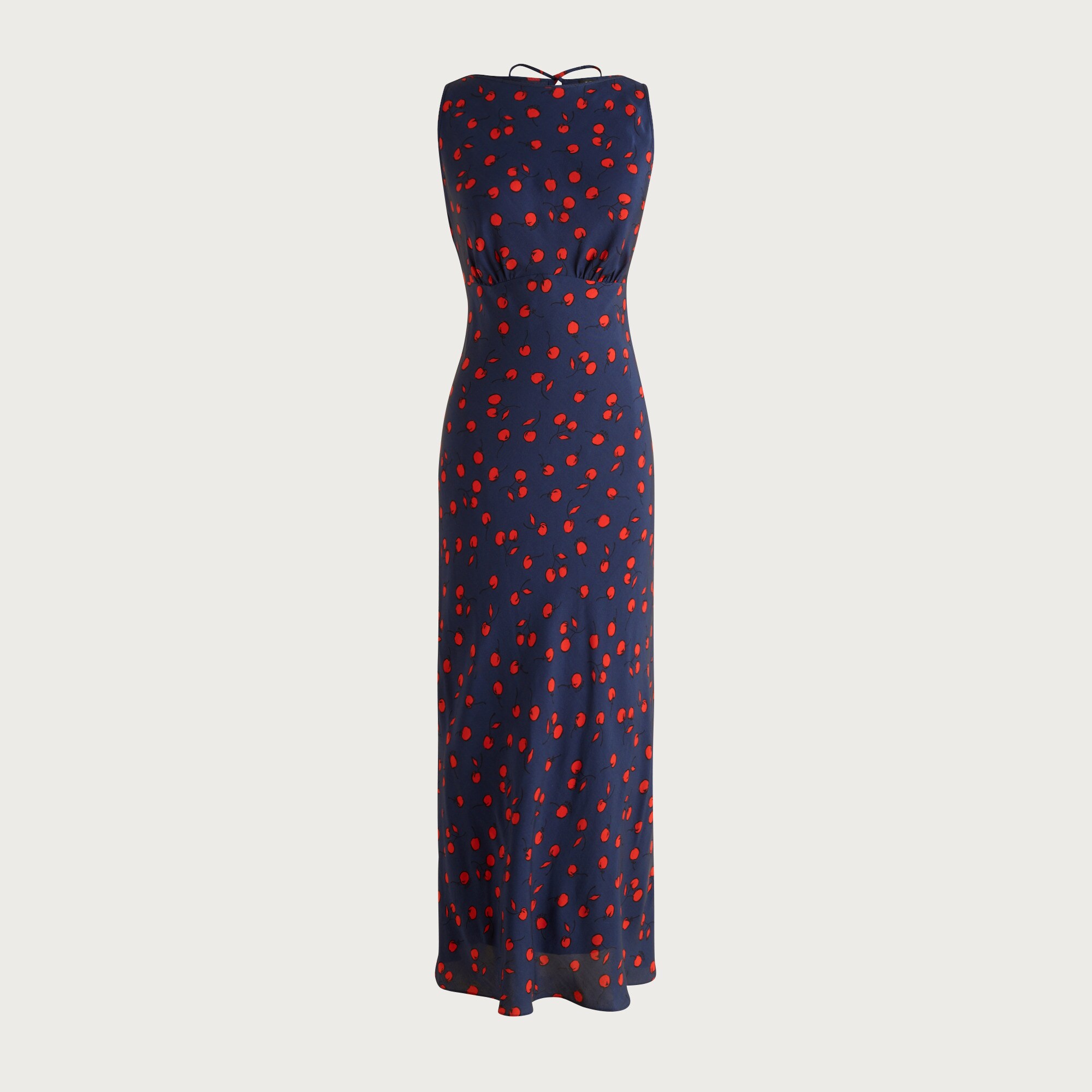 Bias-cut Slip Dress In Cherry Print For Women | J.Crew