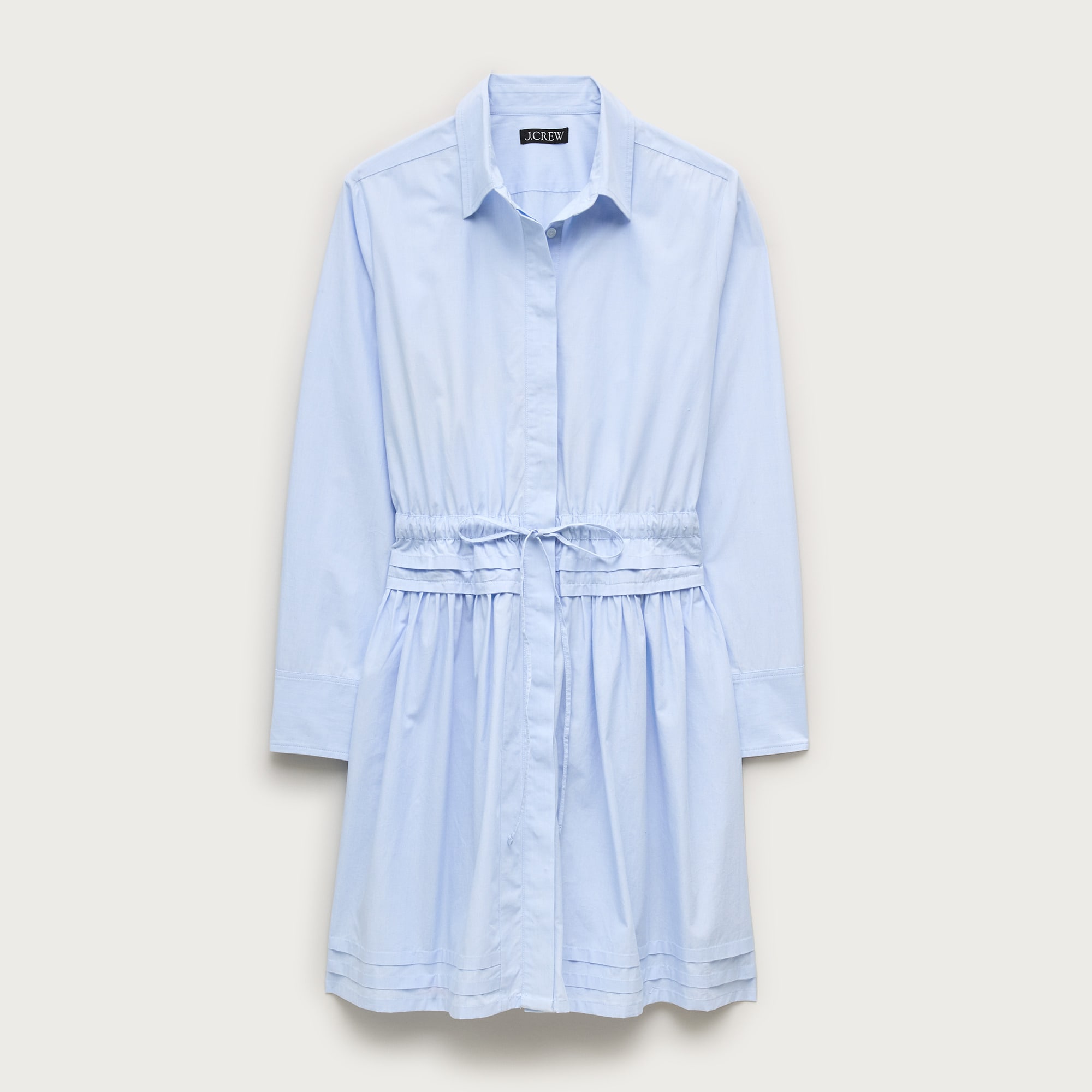 Elena mini shirt-dress in cotton poplin