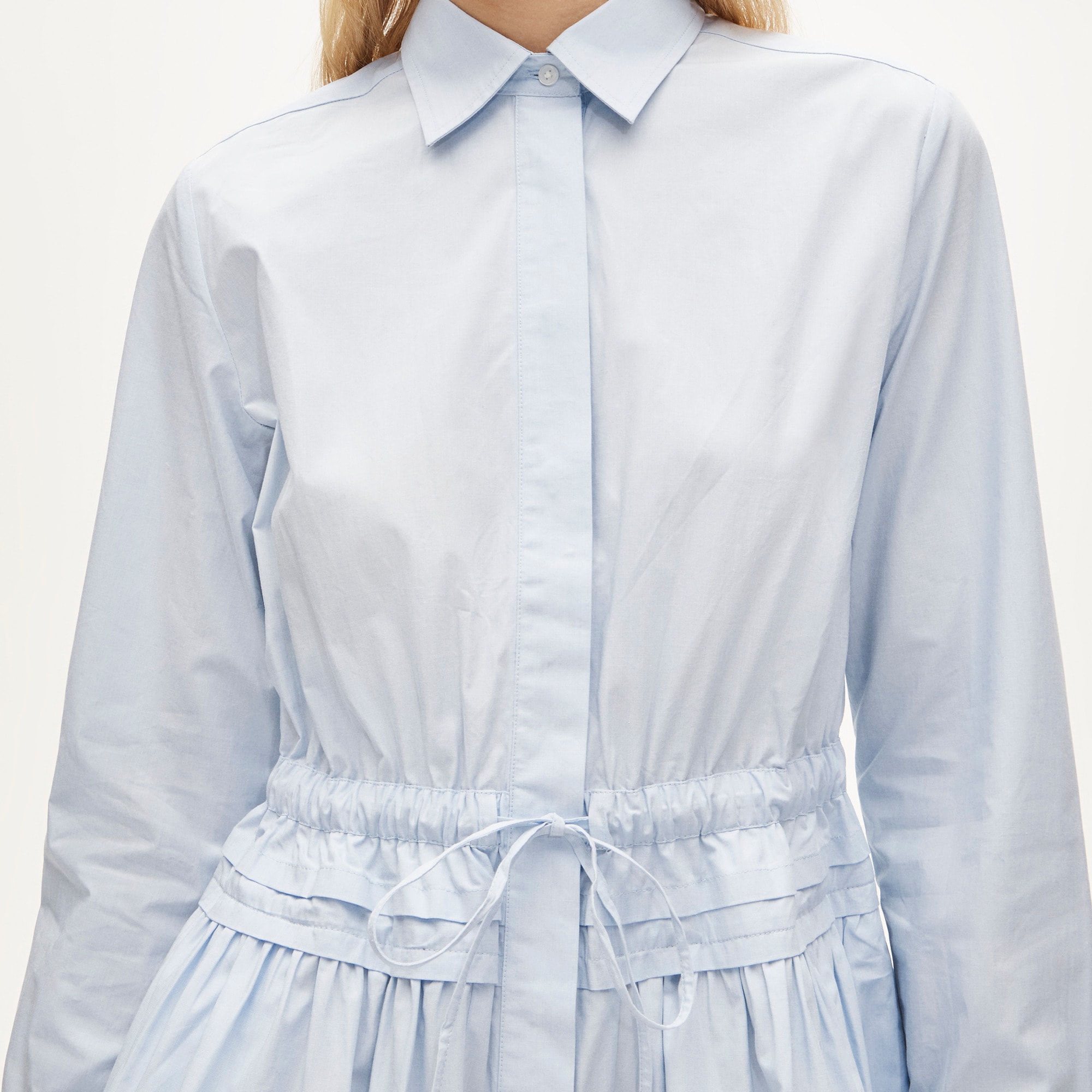 Elena mini shirt-dress in cotton poplin - image 3
