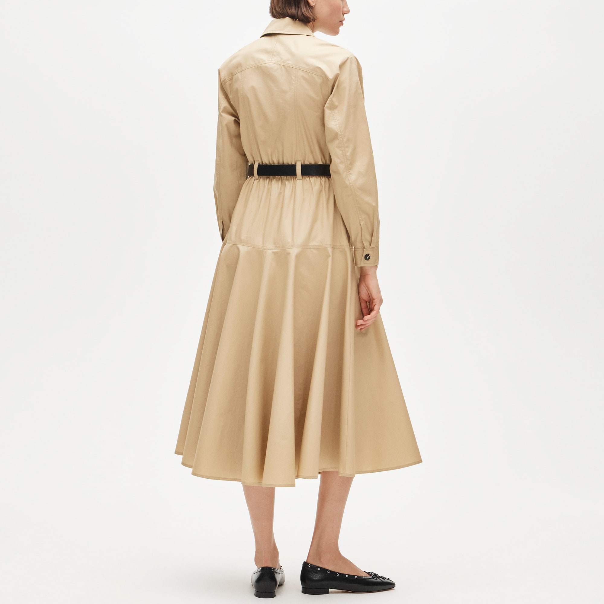 Trench Shirt-dress In Cotton Poplin For Women | J.Crew