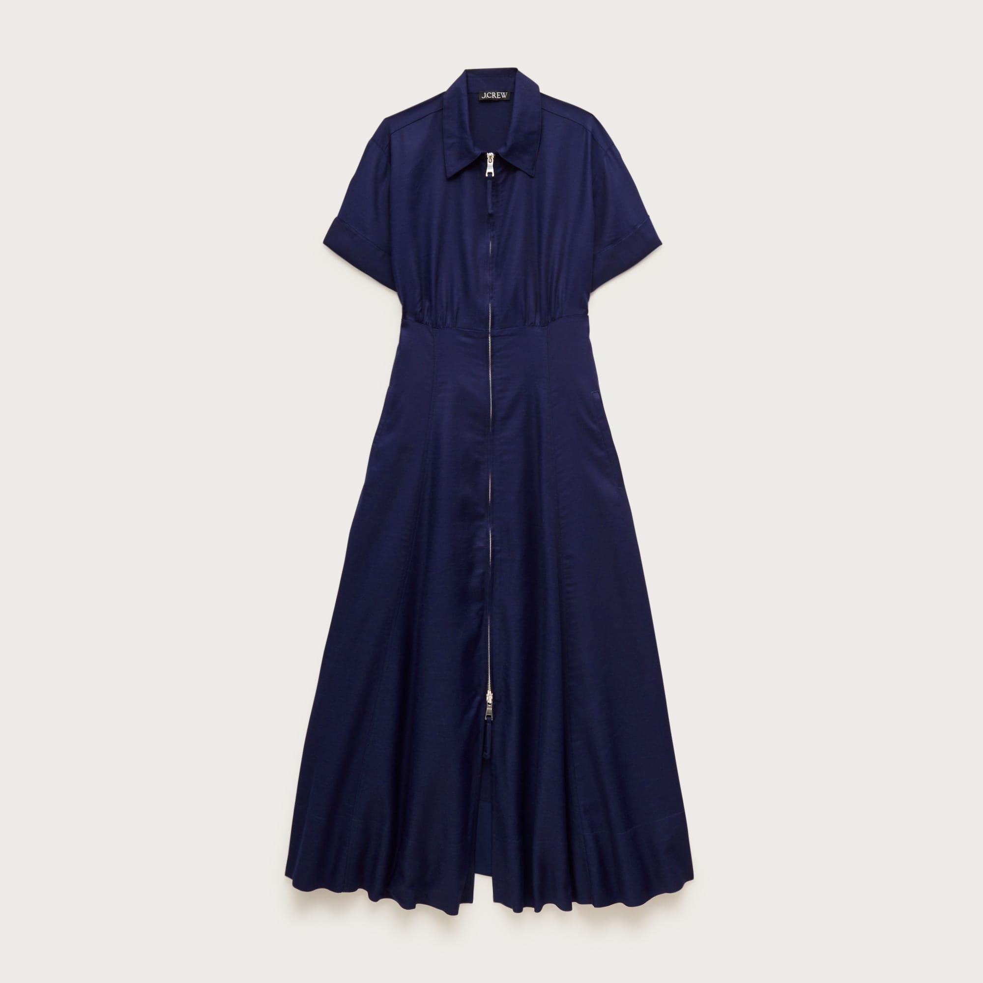 Zip-up shirt-dress in Gramercy linen blend from J.Crew - $156.50
