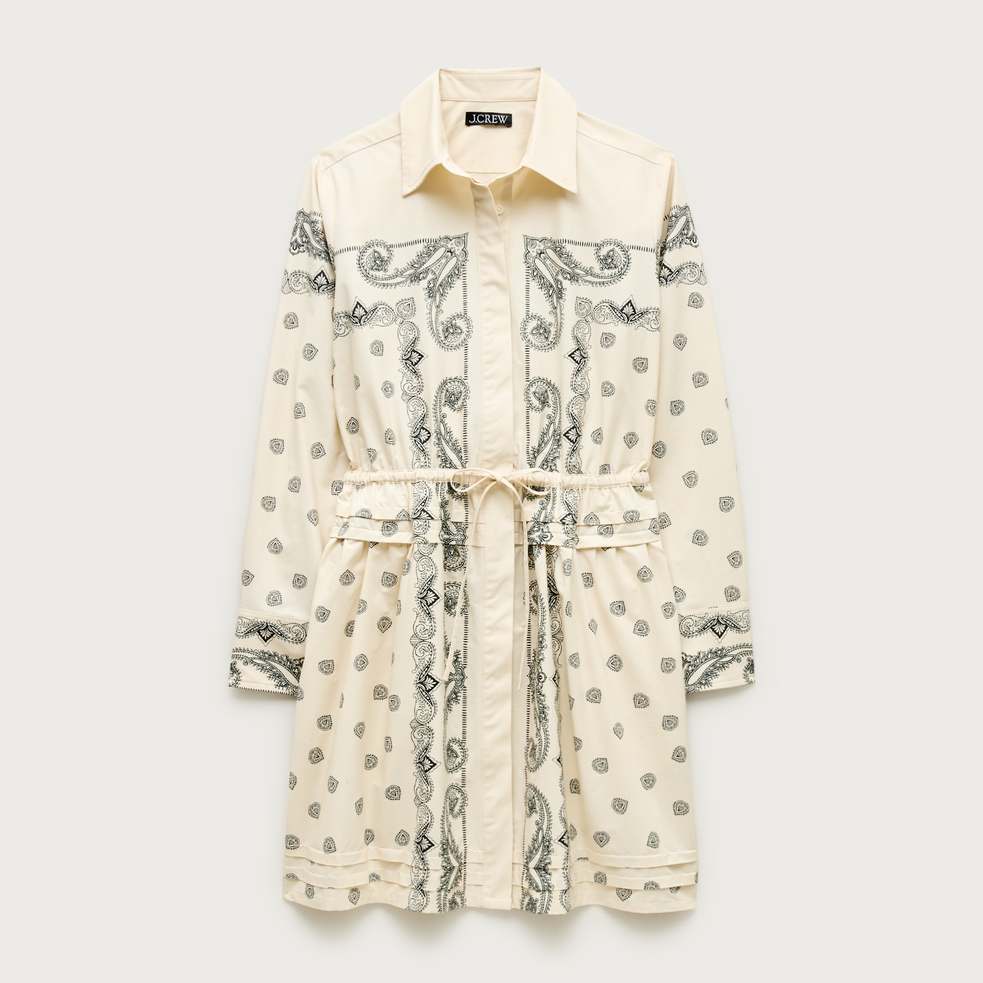 Elena mini shirt-dress in bandana-print cotton poplin