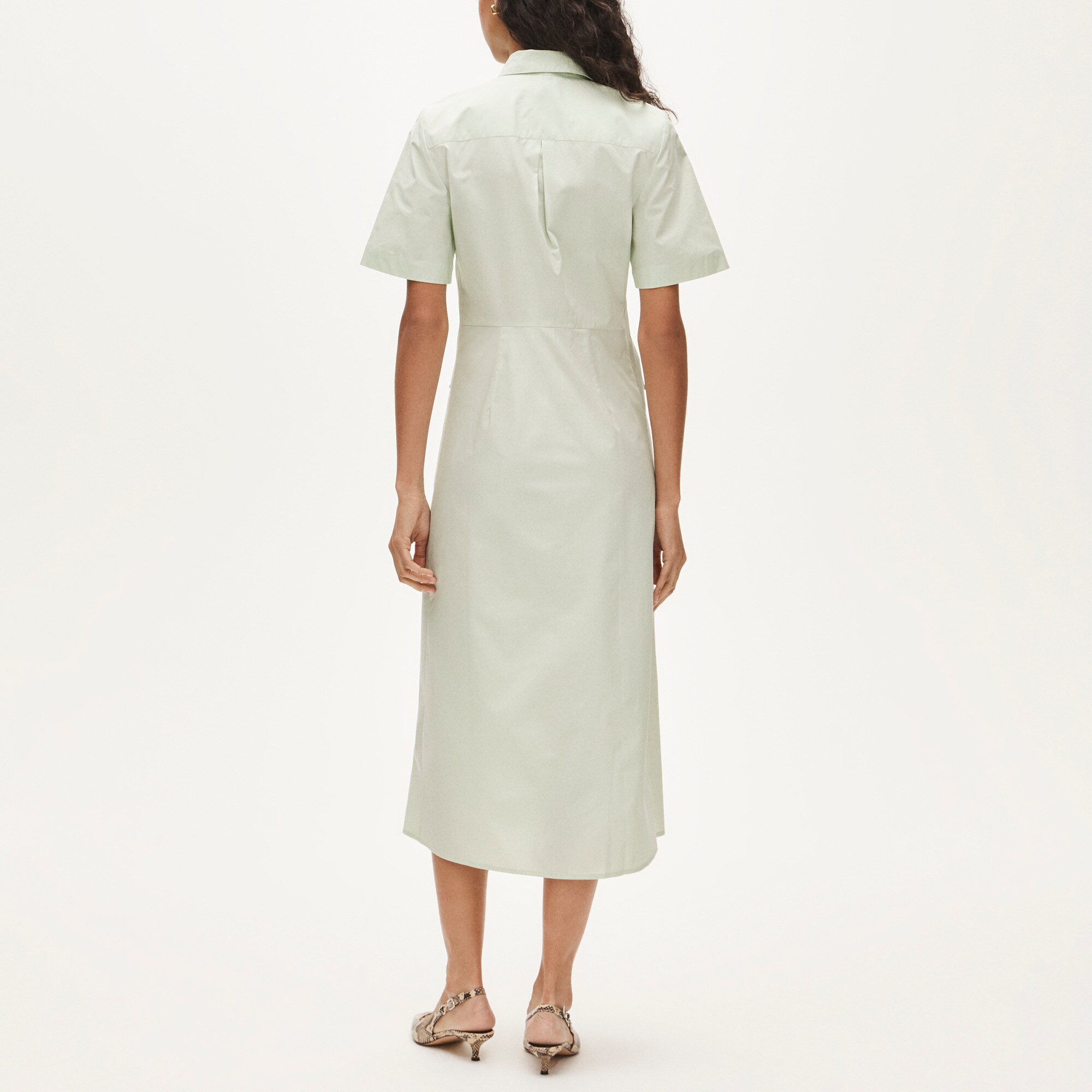 short sleeve button down dress A.L.C. Julie Cotton Mini Shirtdress in Navy, Size 0 up front/Short sleeve Ruffled Skirt Size:M ROSE Princess Buttercup (Wedding Dress)