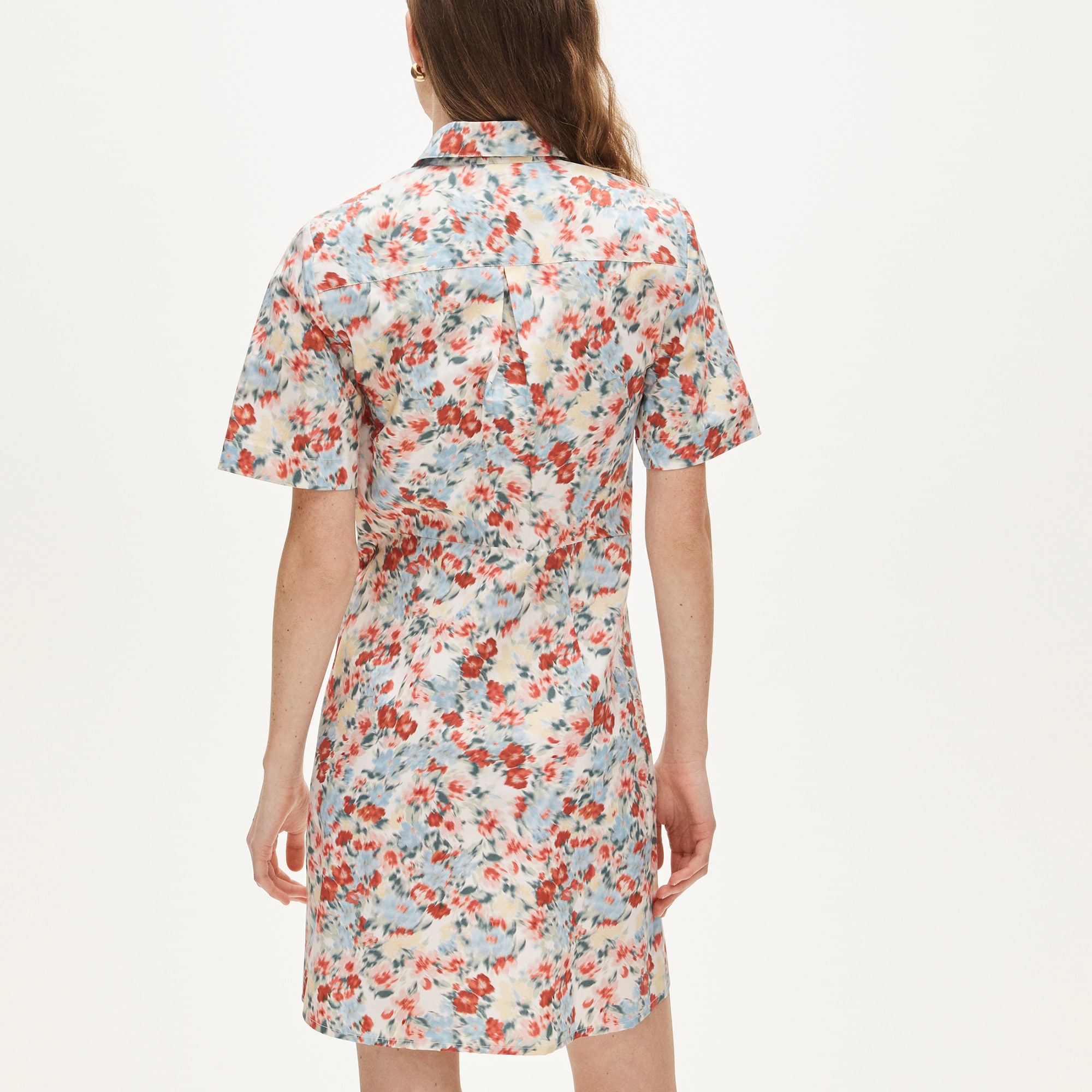 Utility Shirt-dress In Floral Print For Women | J.Crew