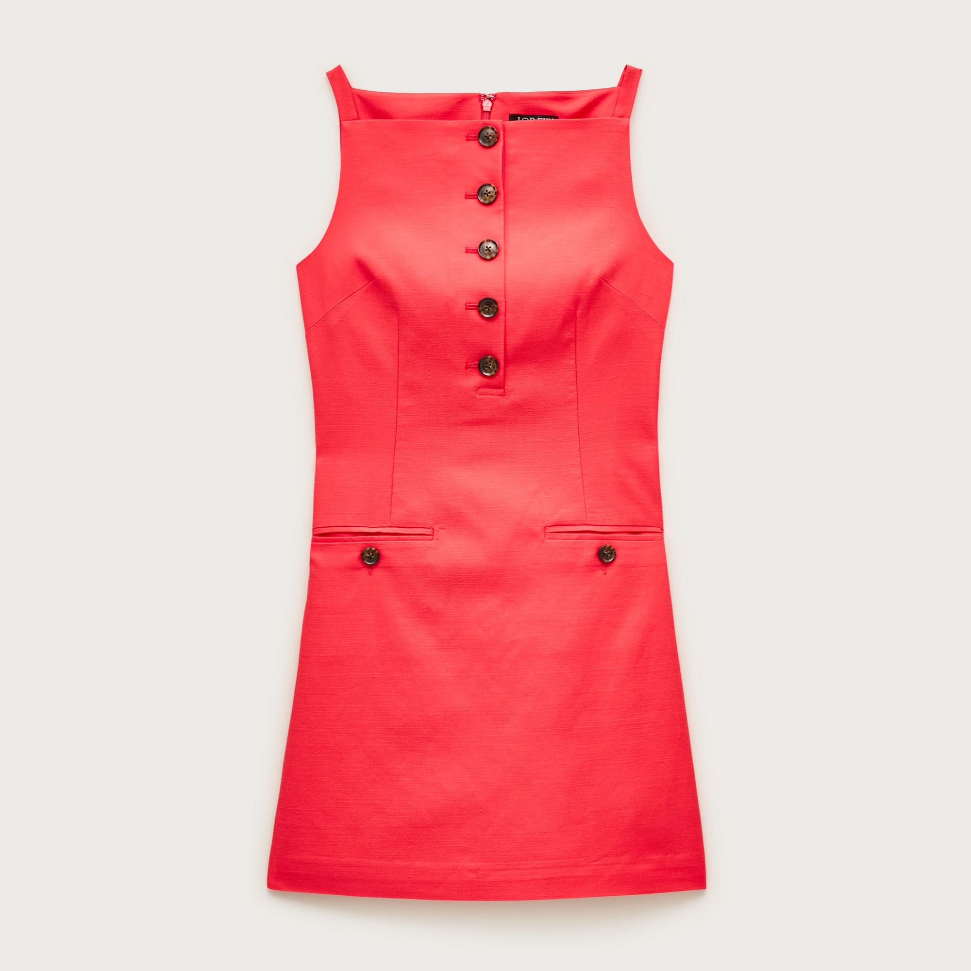 Petite mini sheath dress in Gramercy linen blend