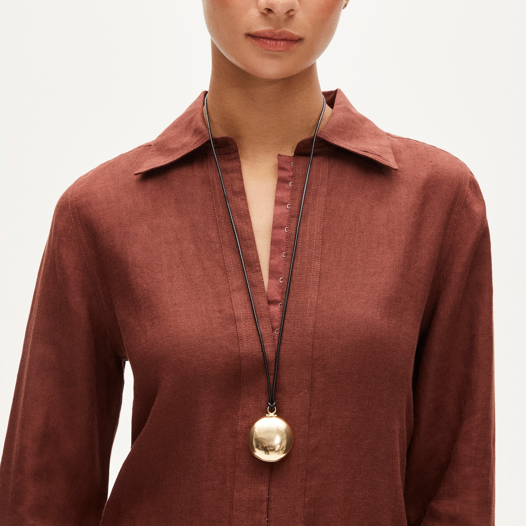 Tunic dress in linen - image 3