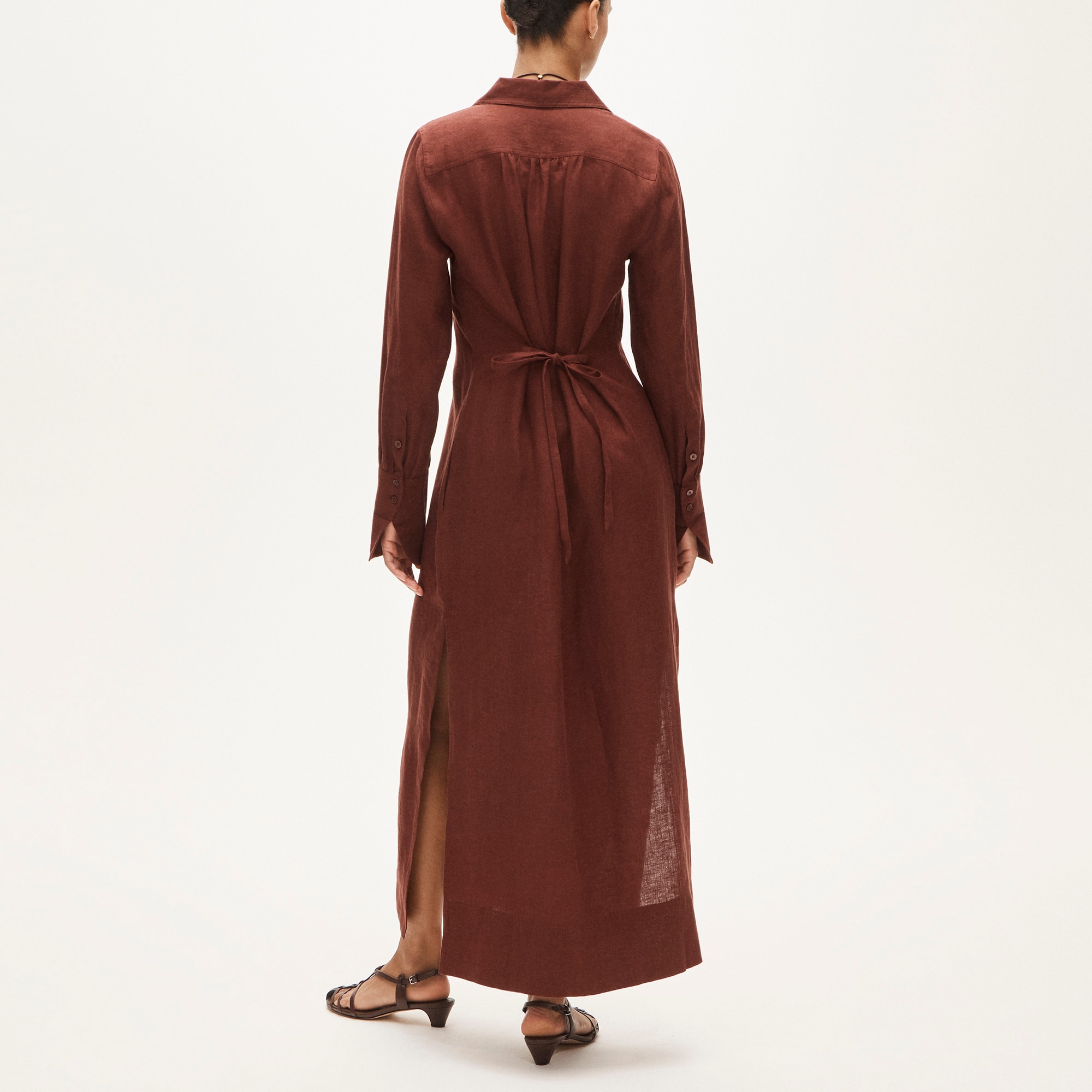 Tunic dress in linen - image 5