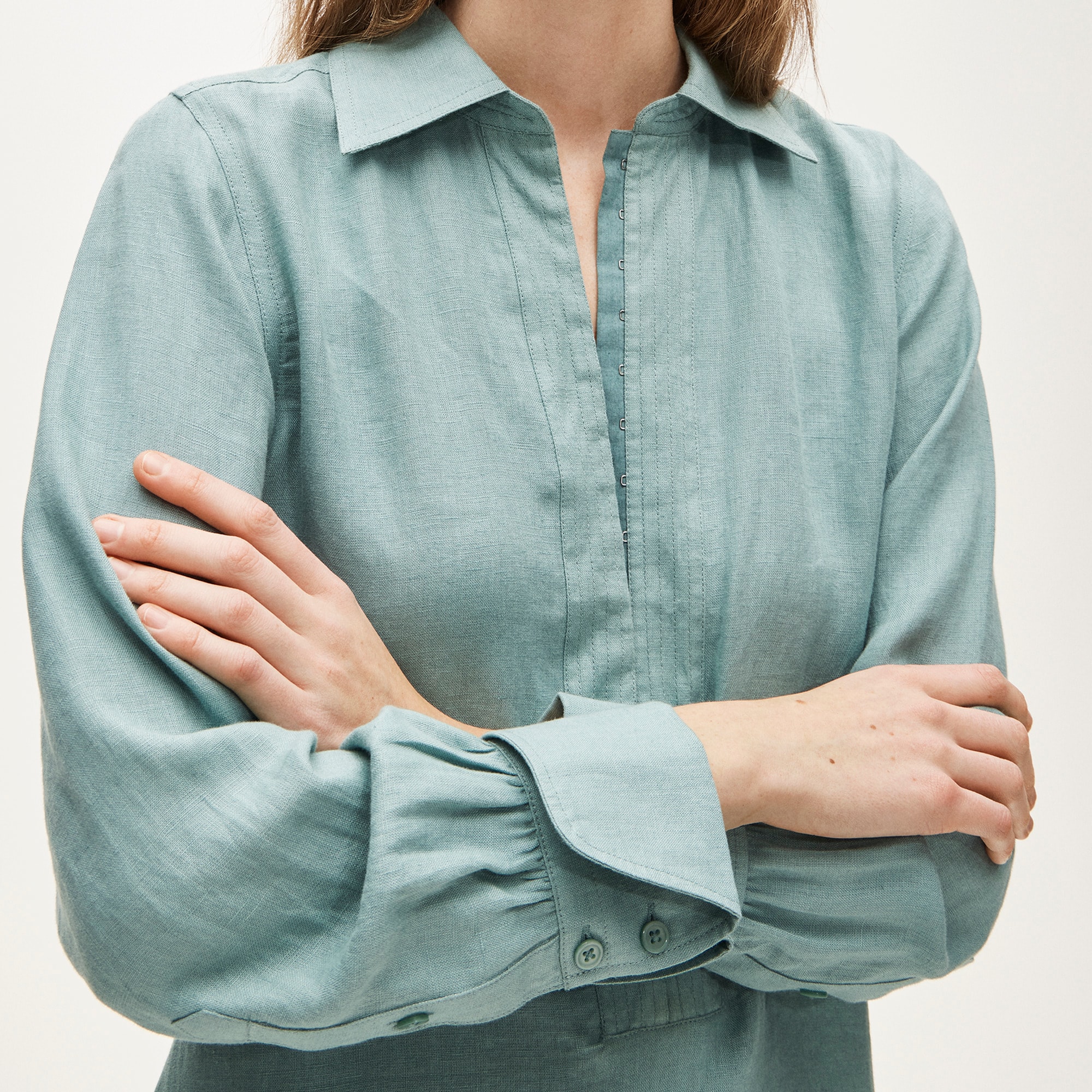 Tunic dress in linen