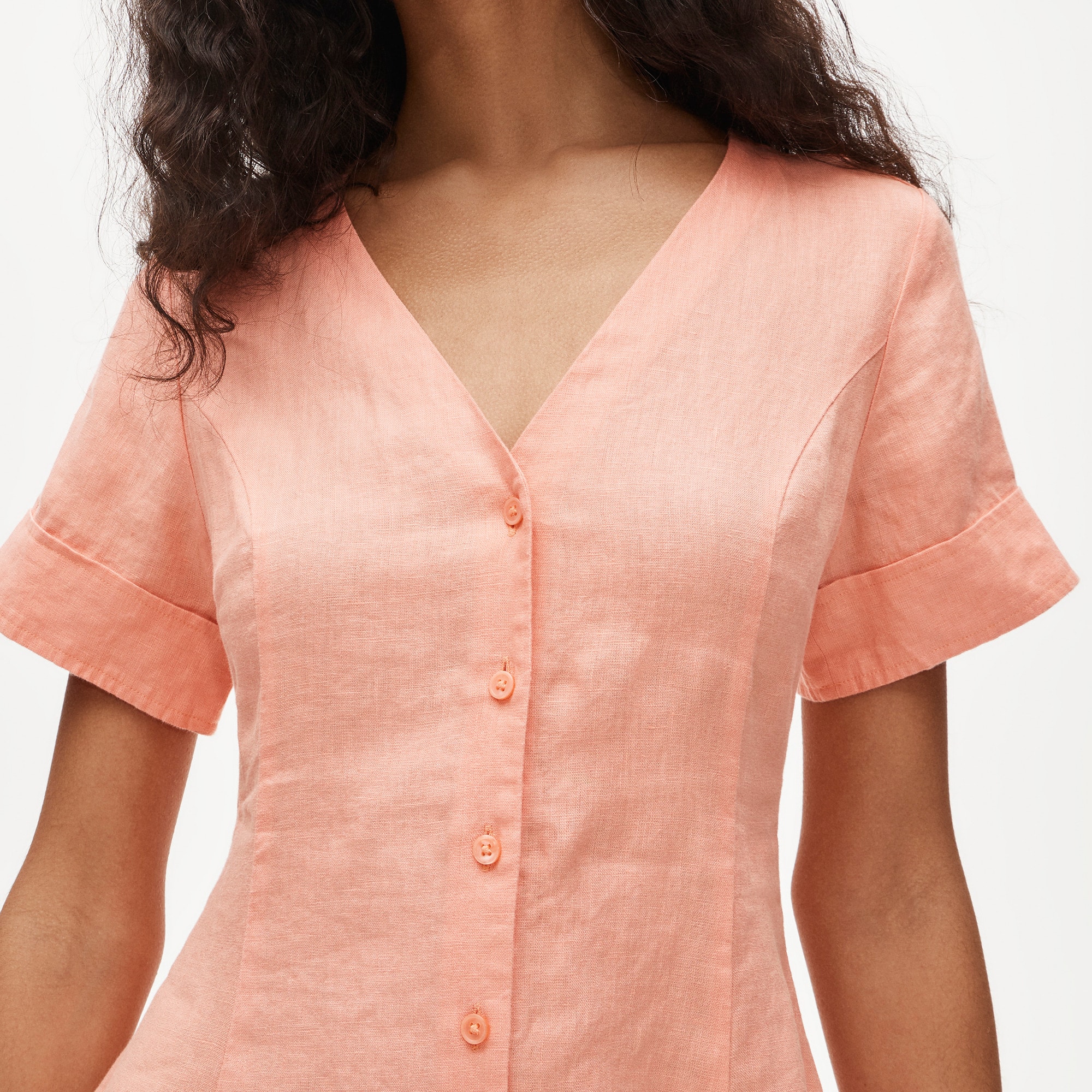 j crew linen mini dress J.Crew Women's Petite mini dress in linen (Size 8)