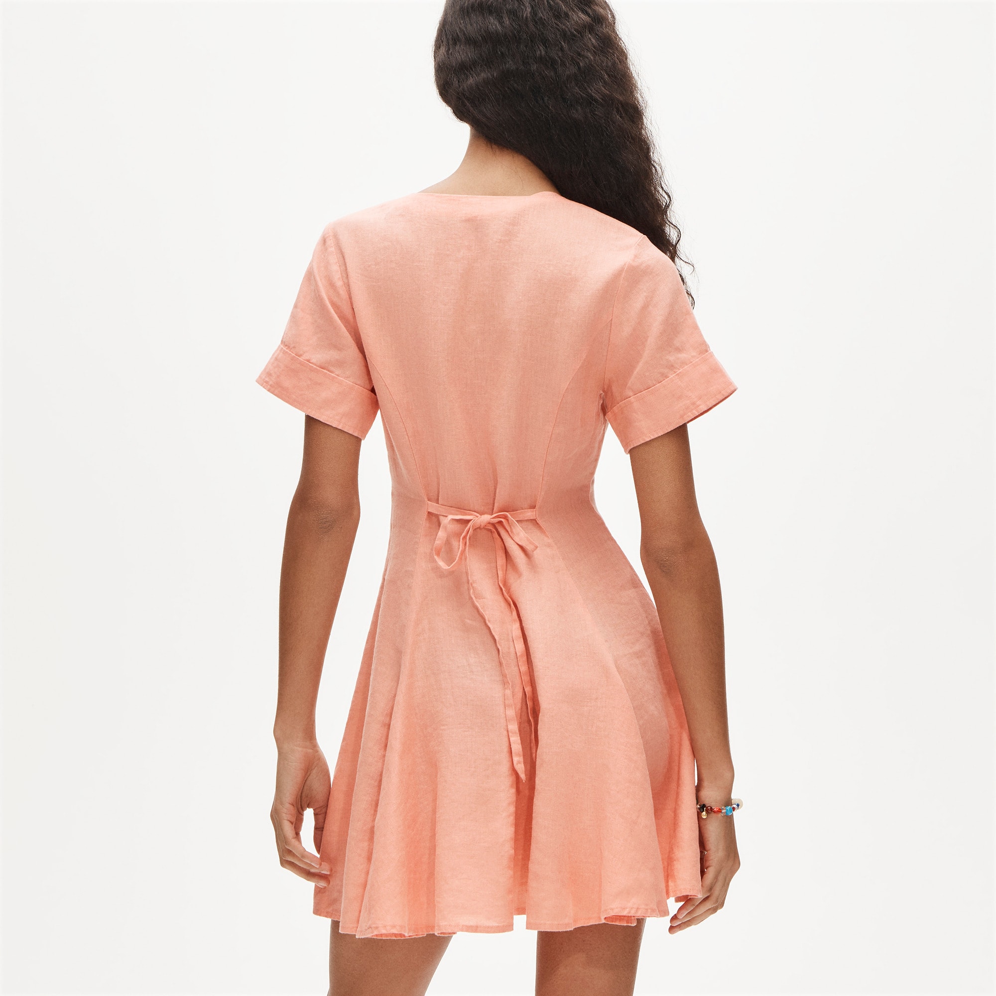 a light pink dress Short Light Pink Satin Prom Dresses, Light Pink Short Formal Homecomin –  jbydress main image 0