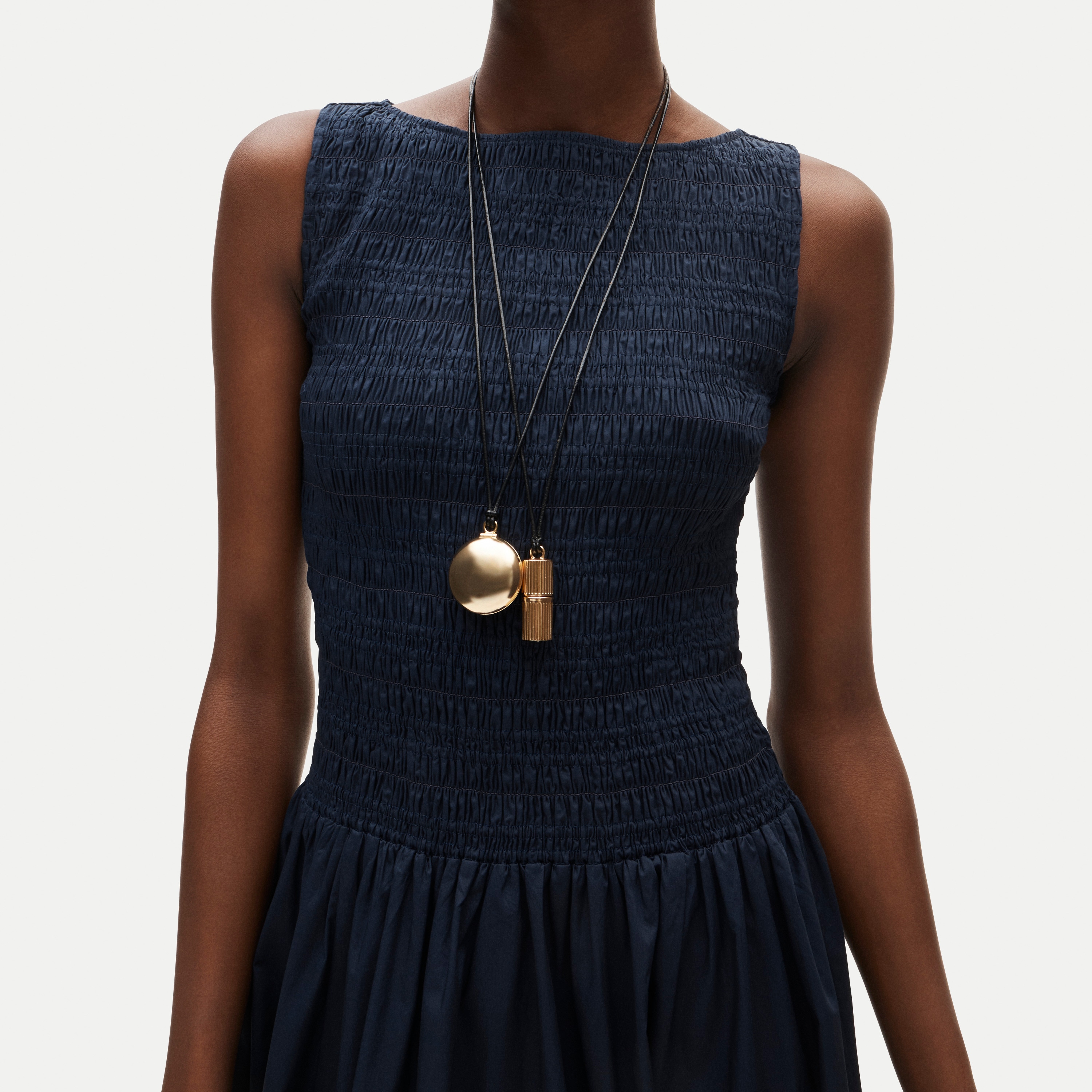 Lina smocked midi dress
