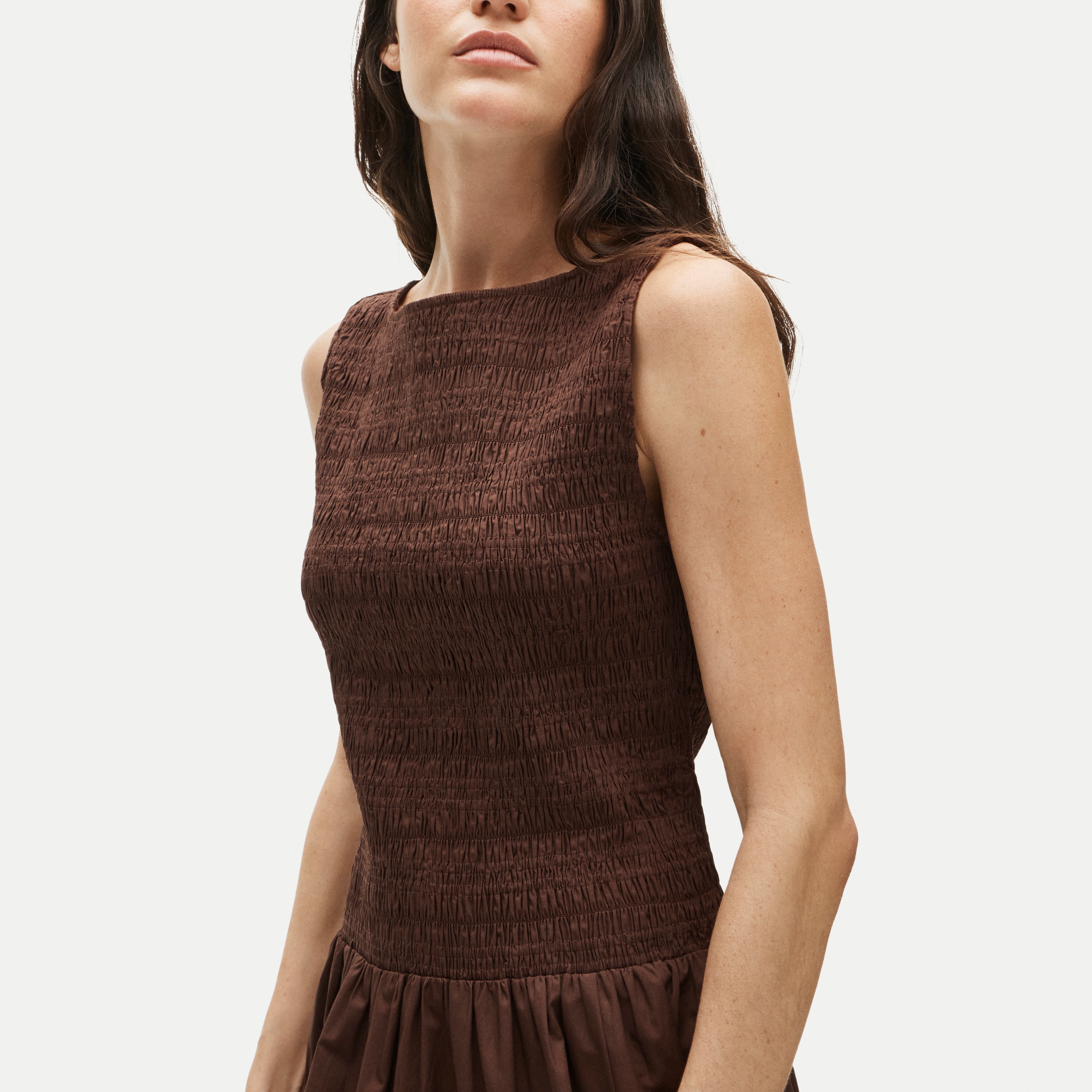 Lina smocked midi dress