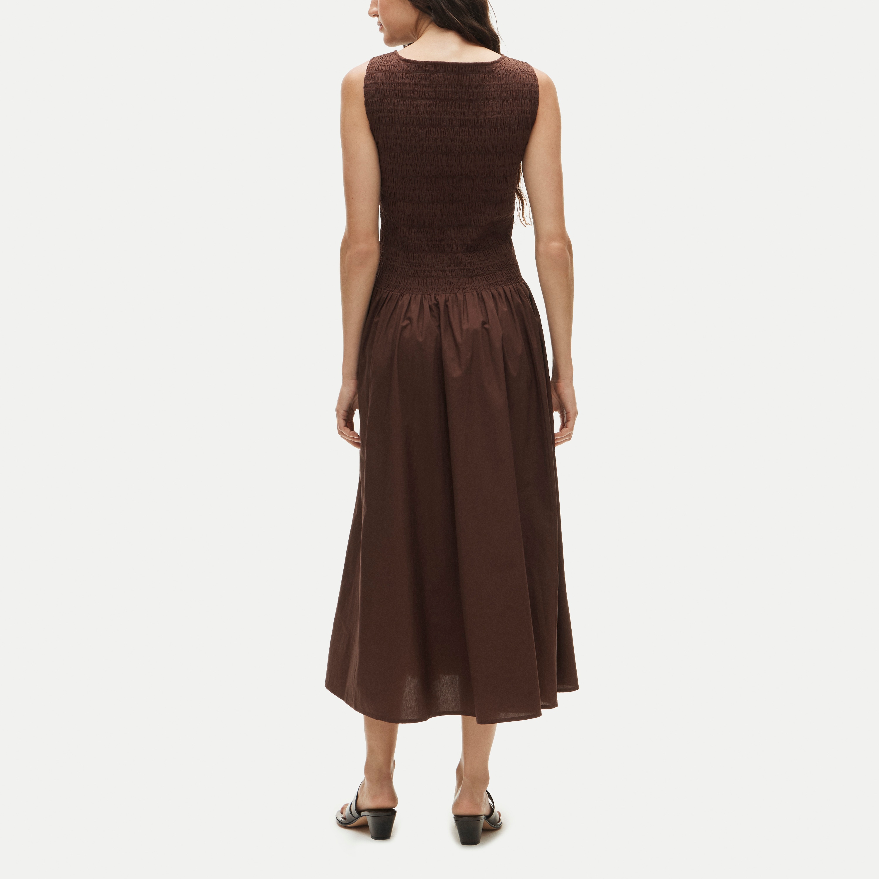 Lina smocked midi dress
