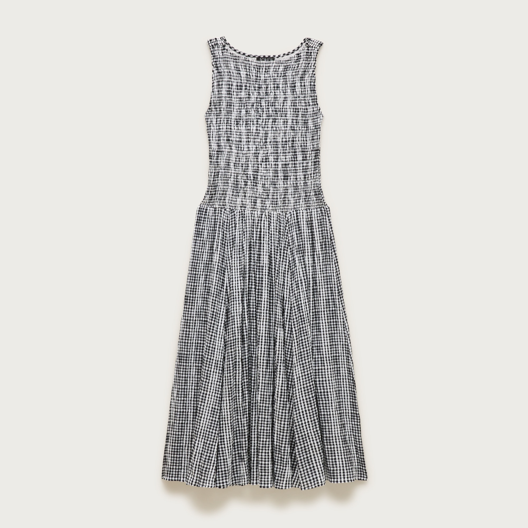 Lina midi dress in gingham from J.Crew - $198