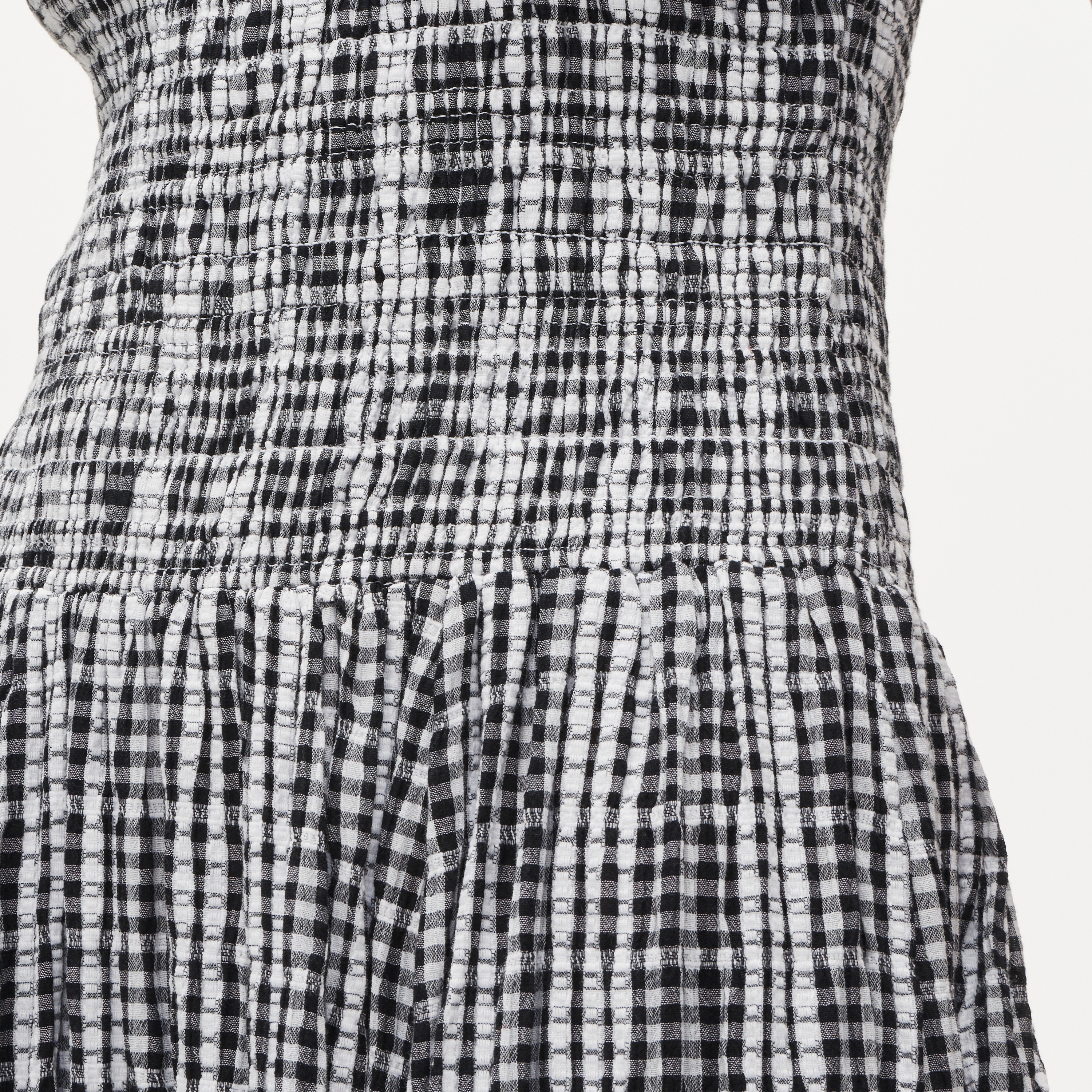 Lina midi dress in gingham