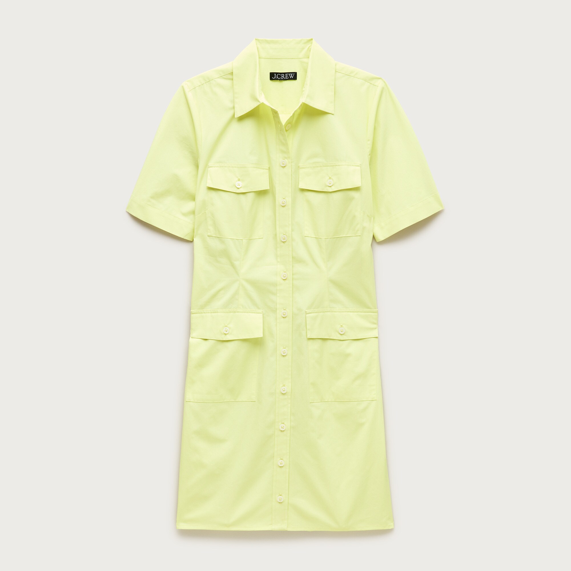babyletto green dresser Simkhai Cleo Poplin Mini Shirt Dress