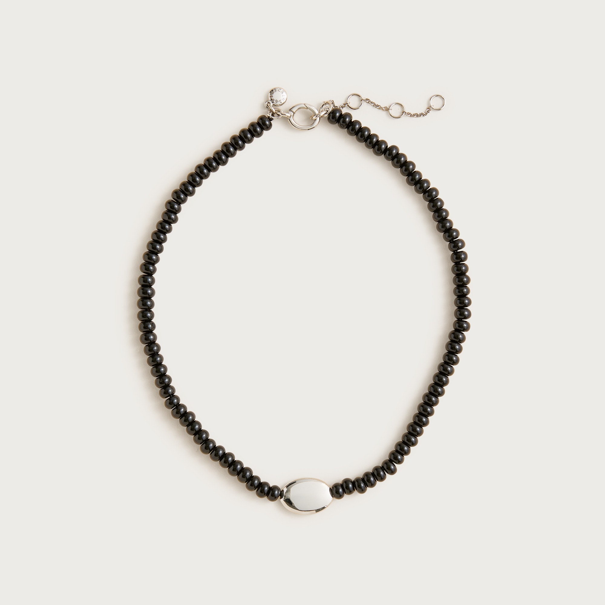  Black pearl orb necklace