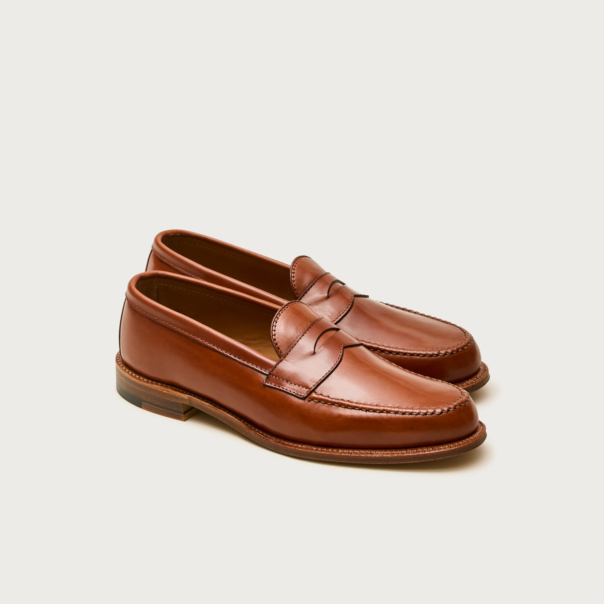 Alden® for J.Crew leisure loafers in leather