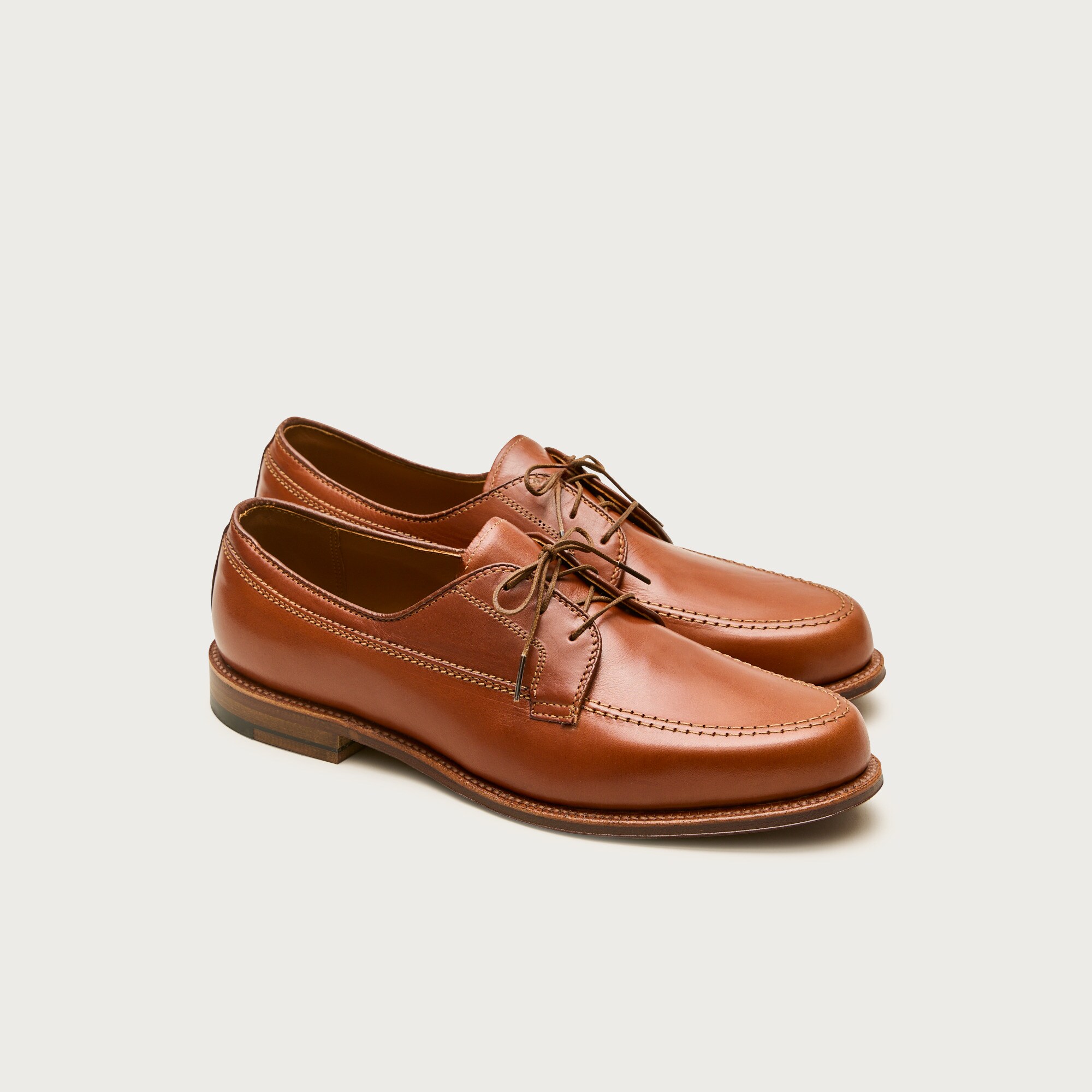 Alden® for J.Crew three-eye bluchers in leather