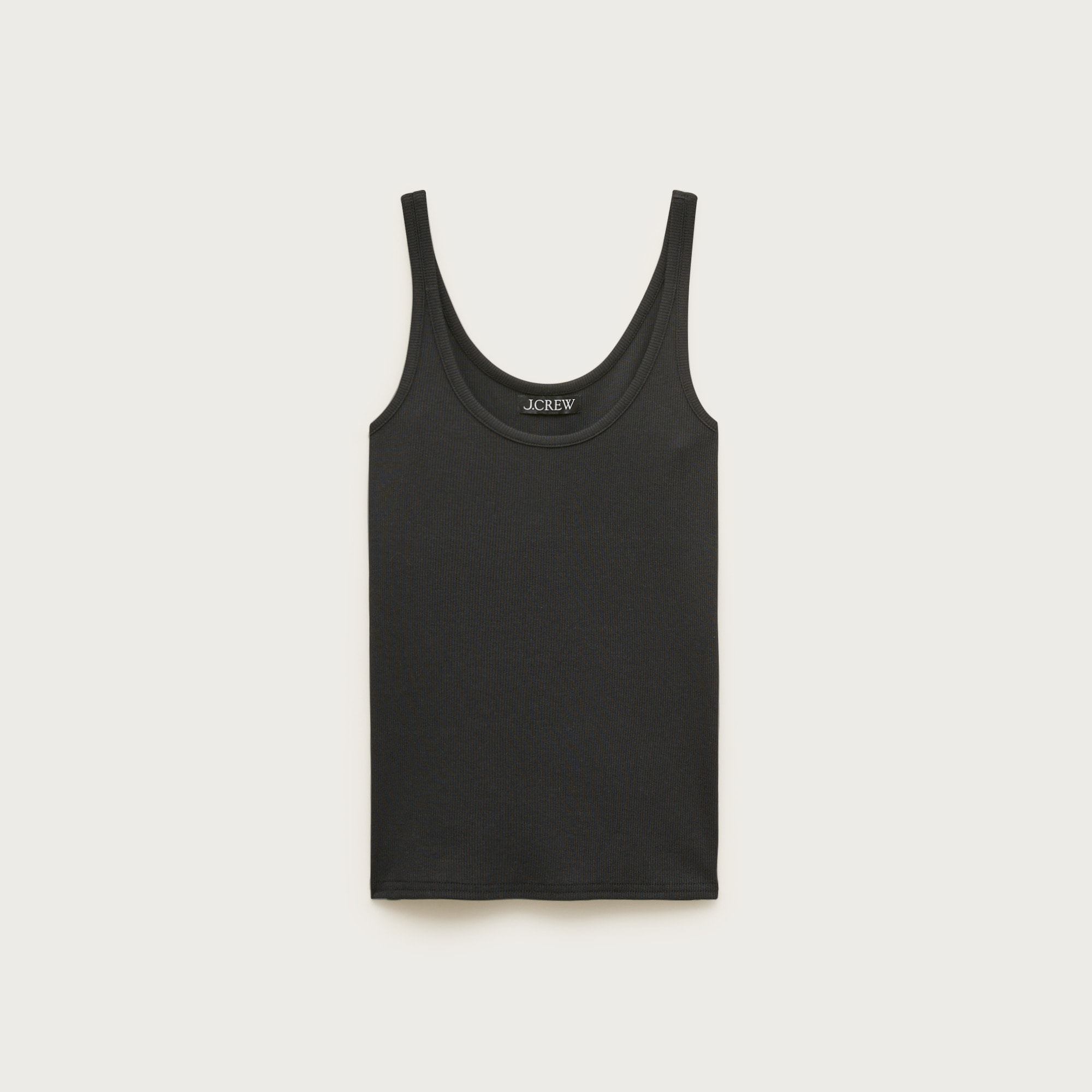 Perfect rib scoopneck tank top