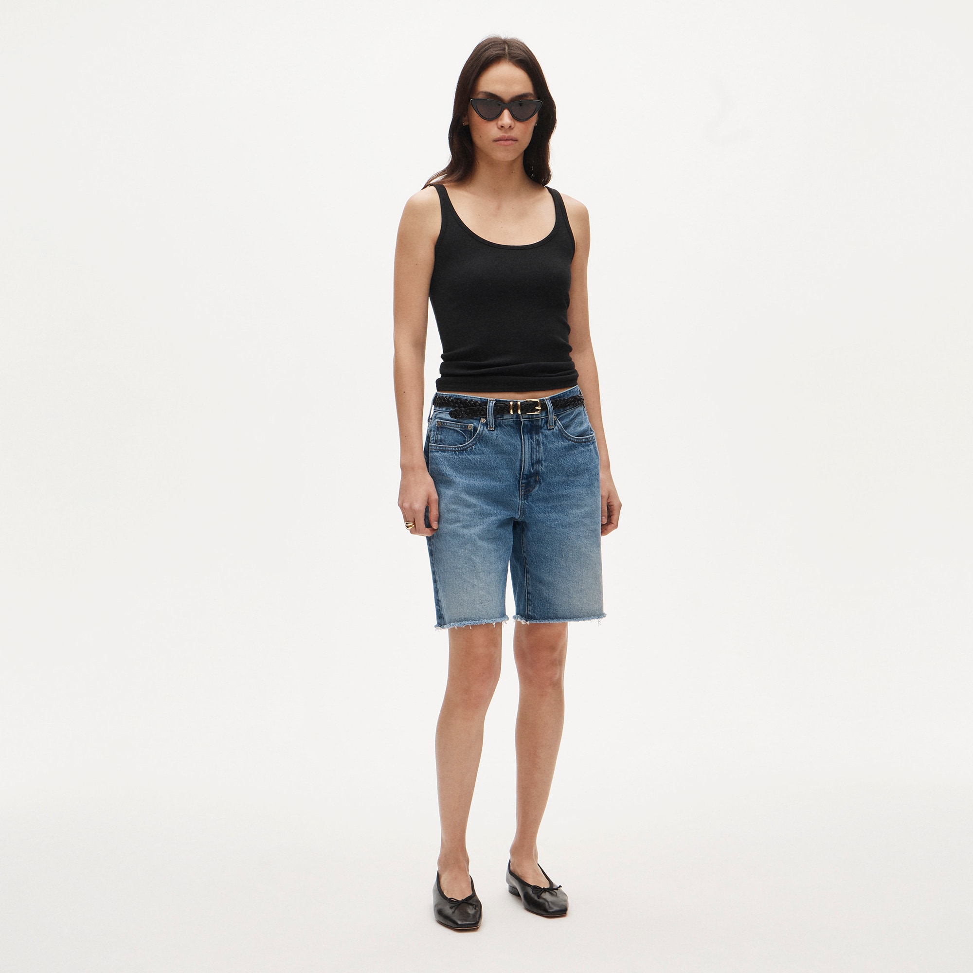 Perfect rib scoopneck tank top