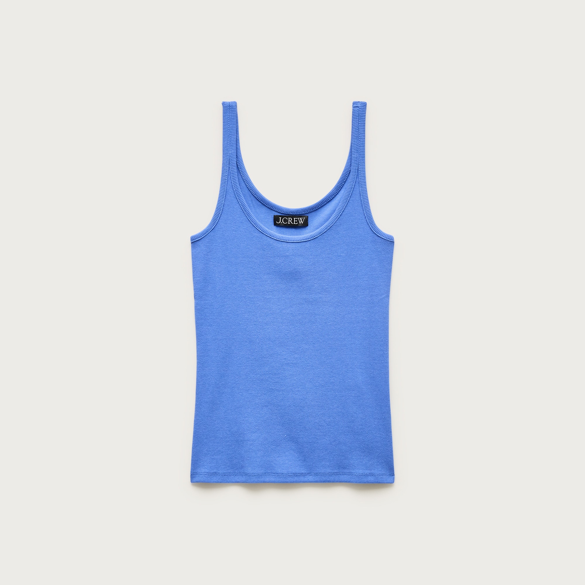 Perfect rib scoopneck tank top