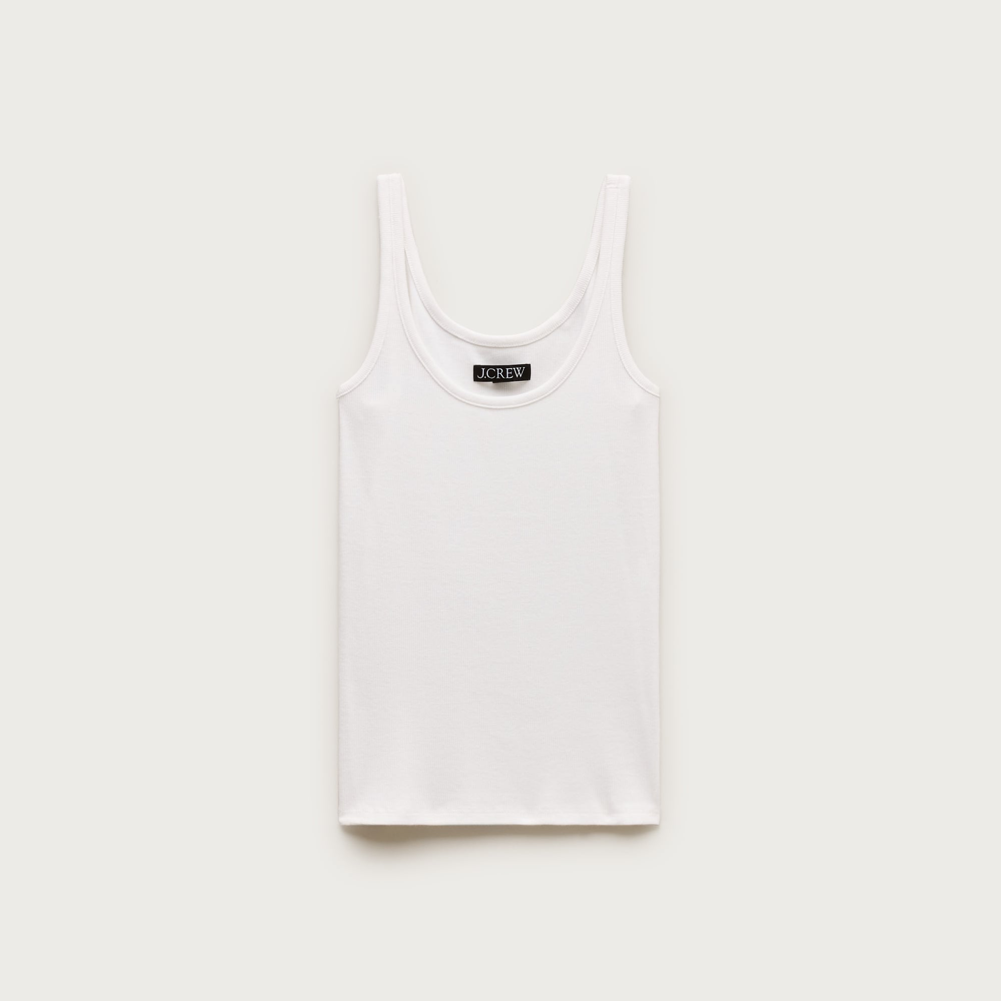 Perfect rib scoopneck tank top