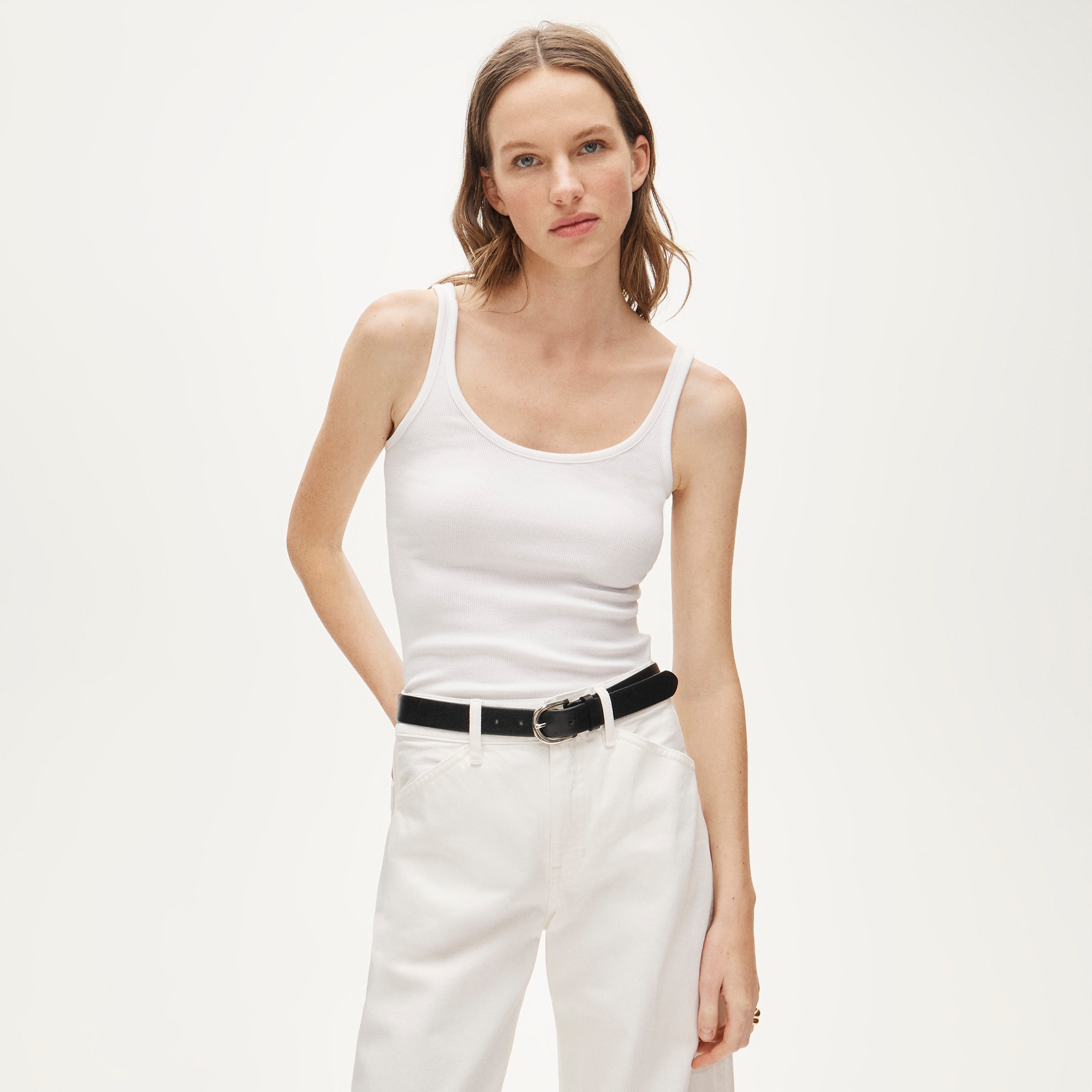 Perfect Rib Scoopneck Tank Top For Women | J.Crew