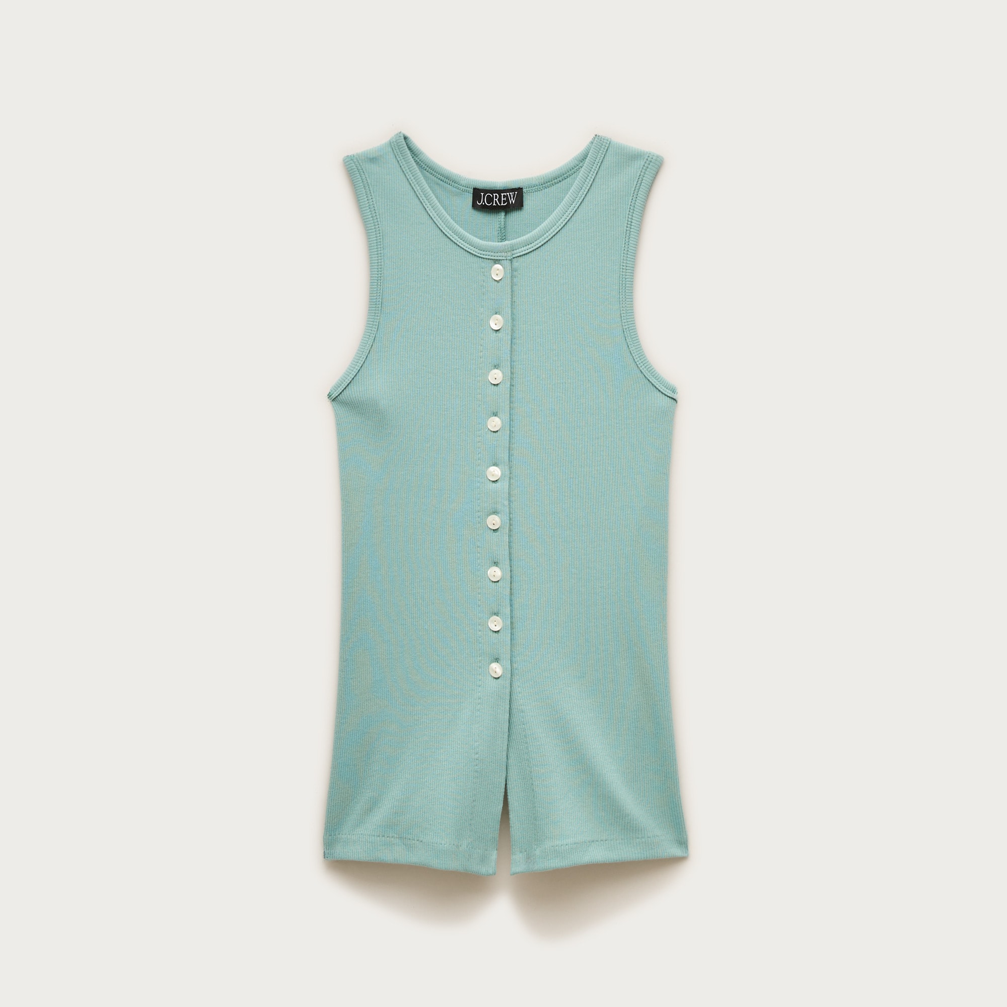 Perfect rib button-up shell top - image 2