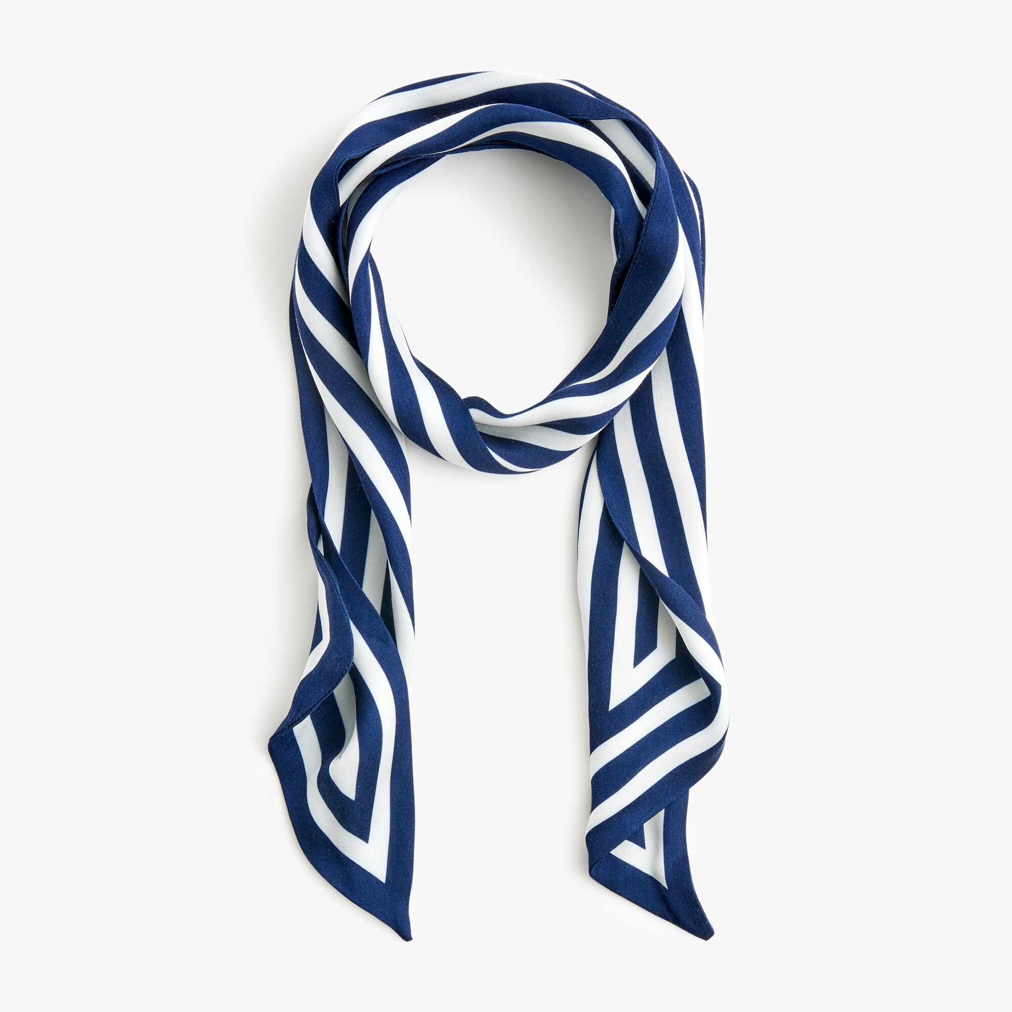 Silky skinny wrap scarf