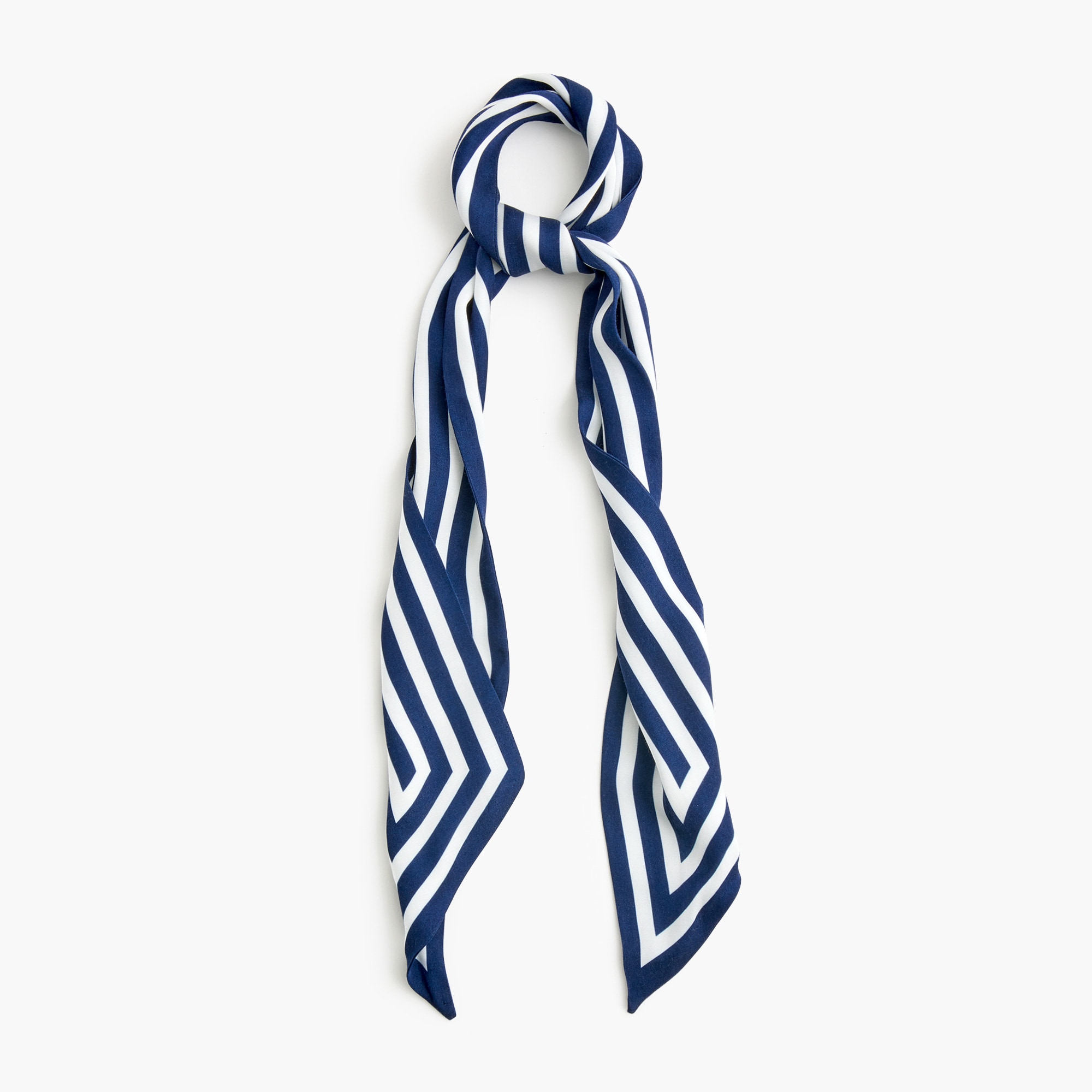 Silky skinny wrap scarf