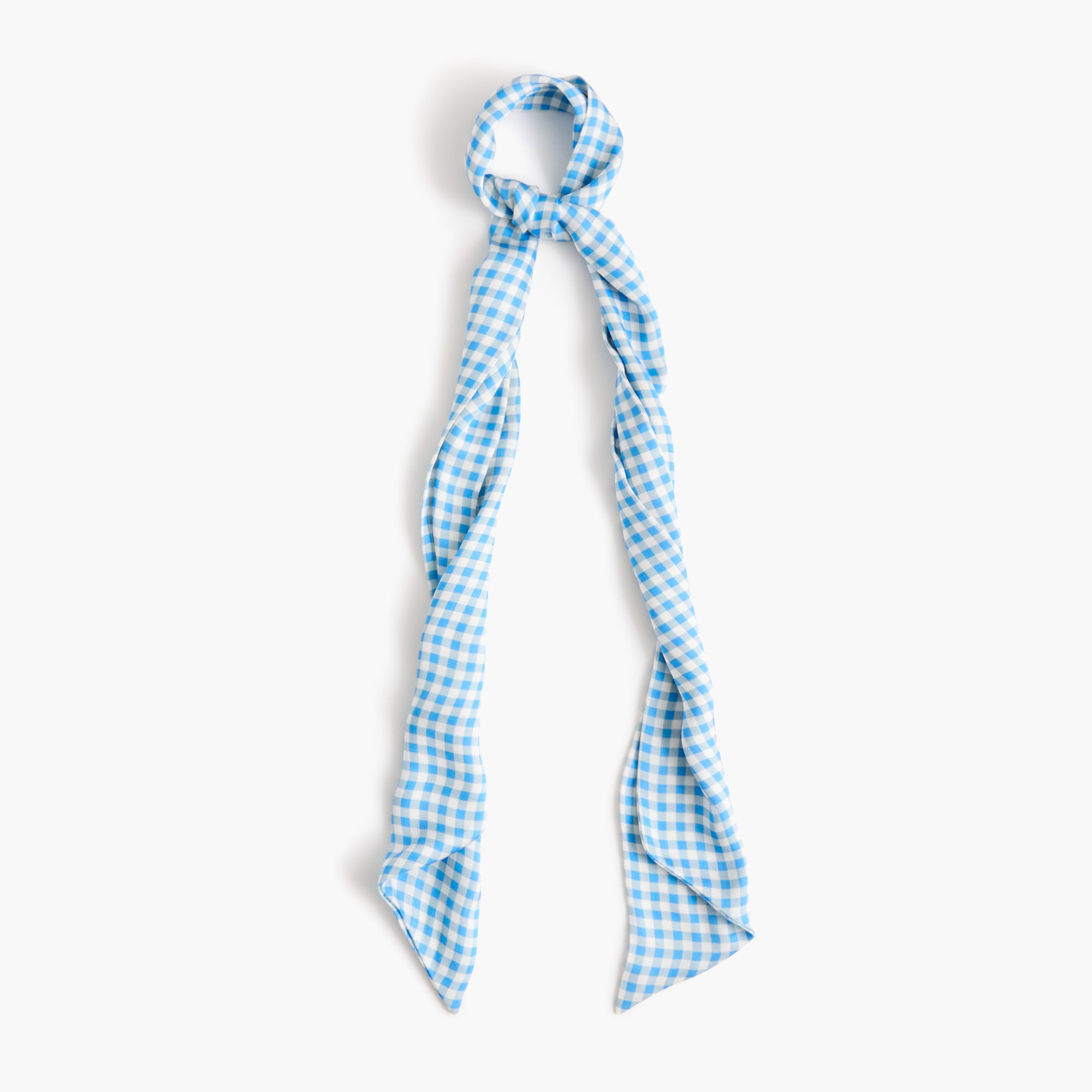 Silky skinny wrap scarf