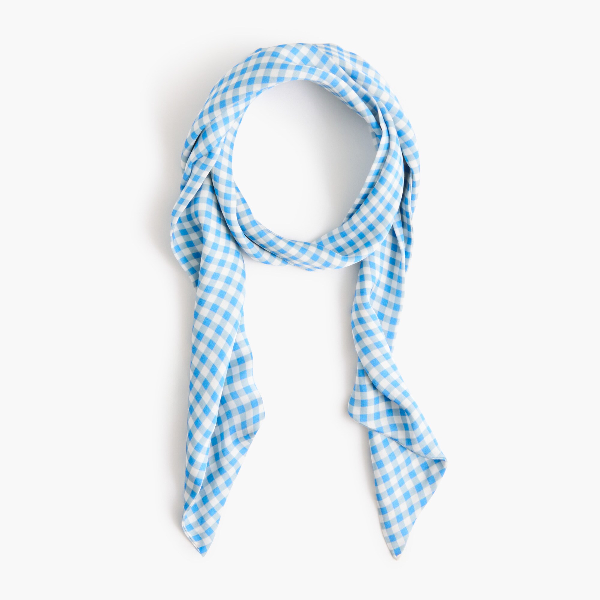 Silky skinny wrap scarf