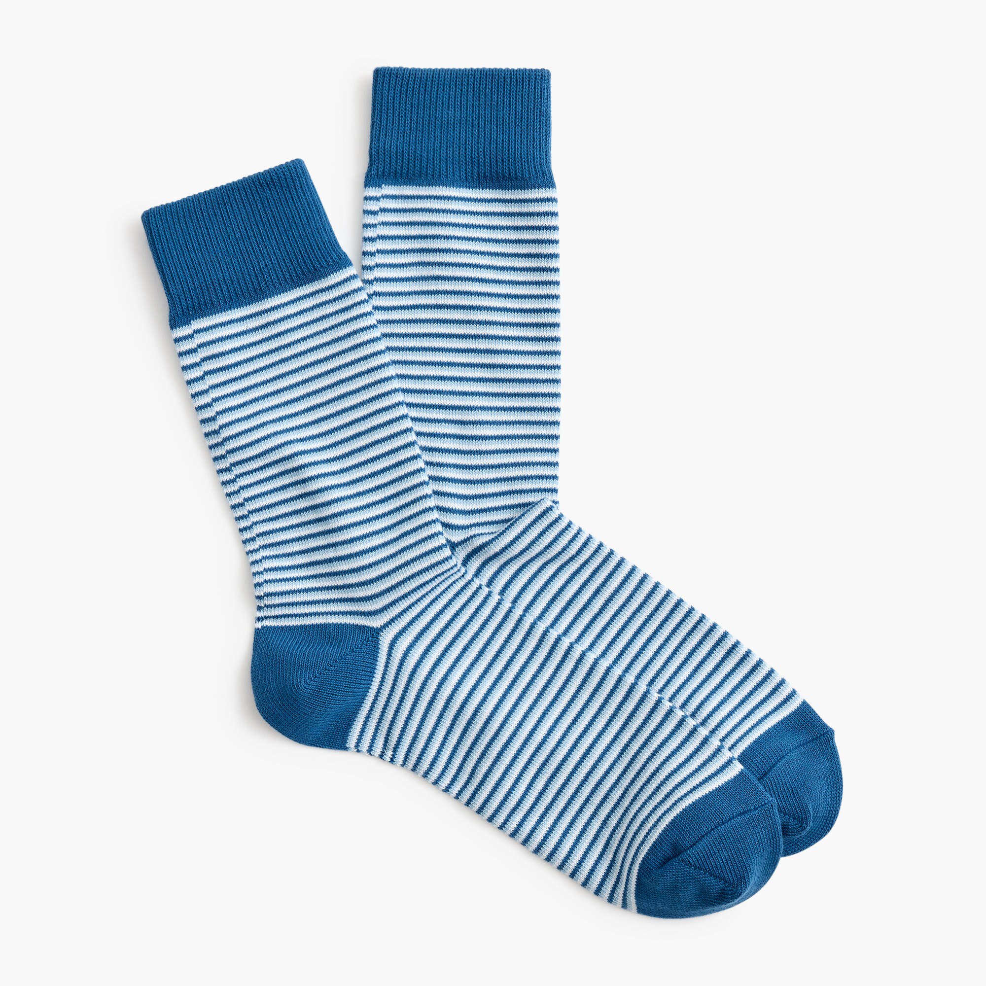 blue microstriped socks for men