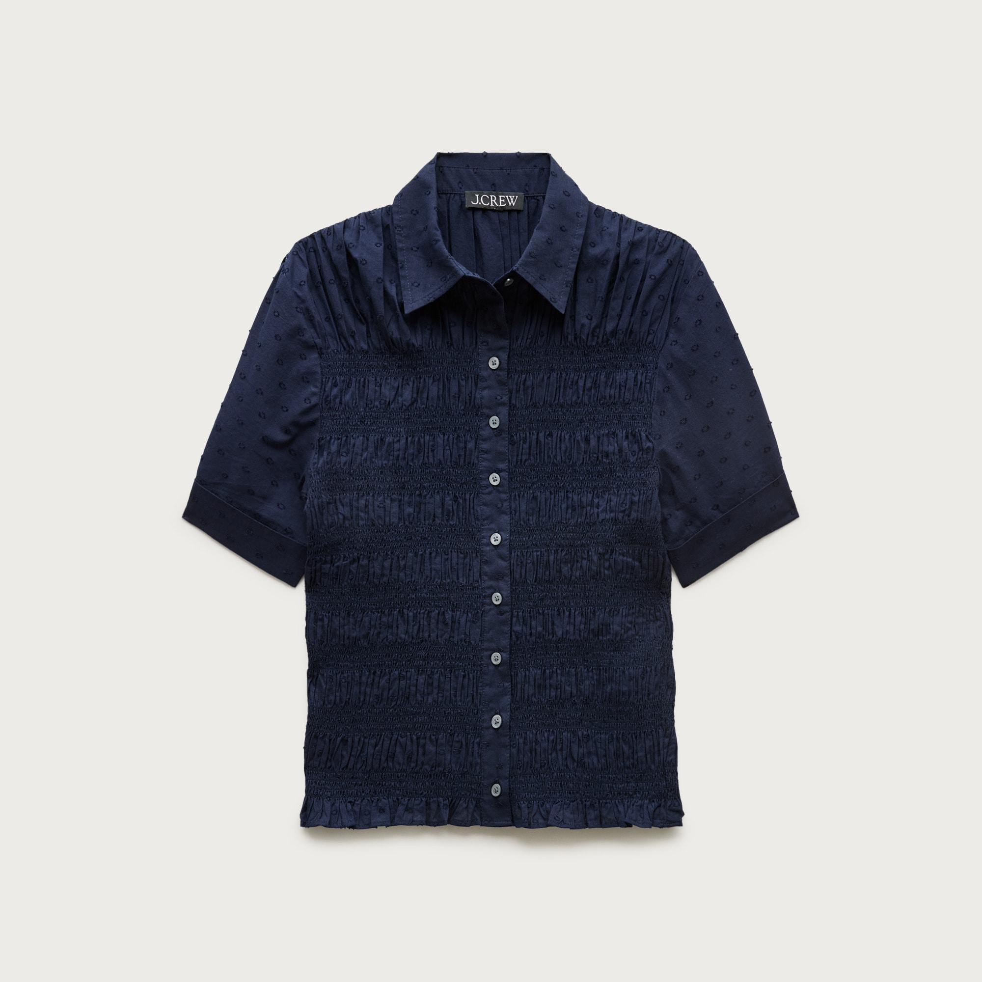 Smocked button-up short-sleeve shirt from J.Crew - $98