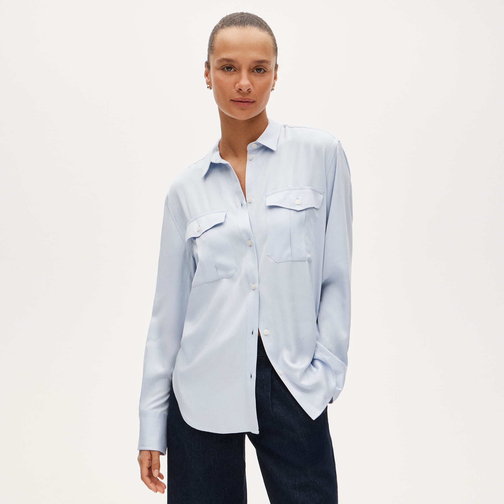womens Gar&ccedil;on camp-pocket shirt