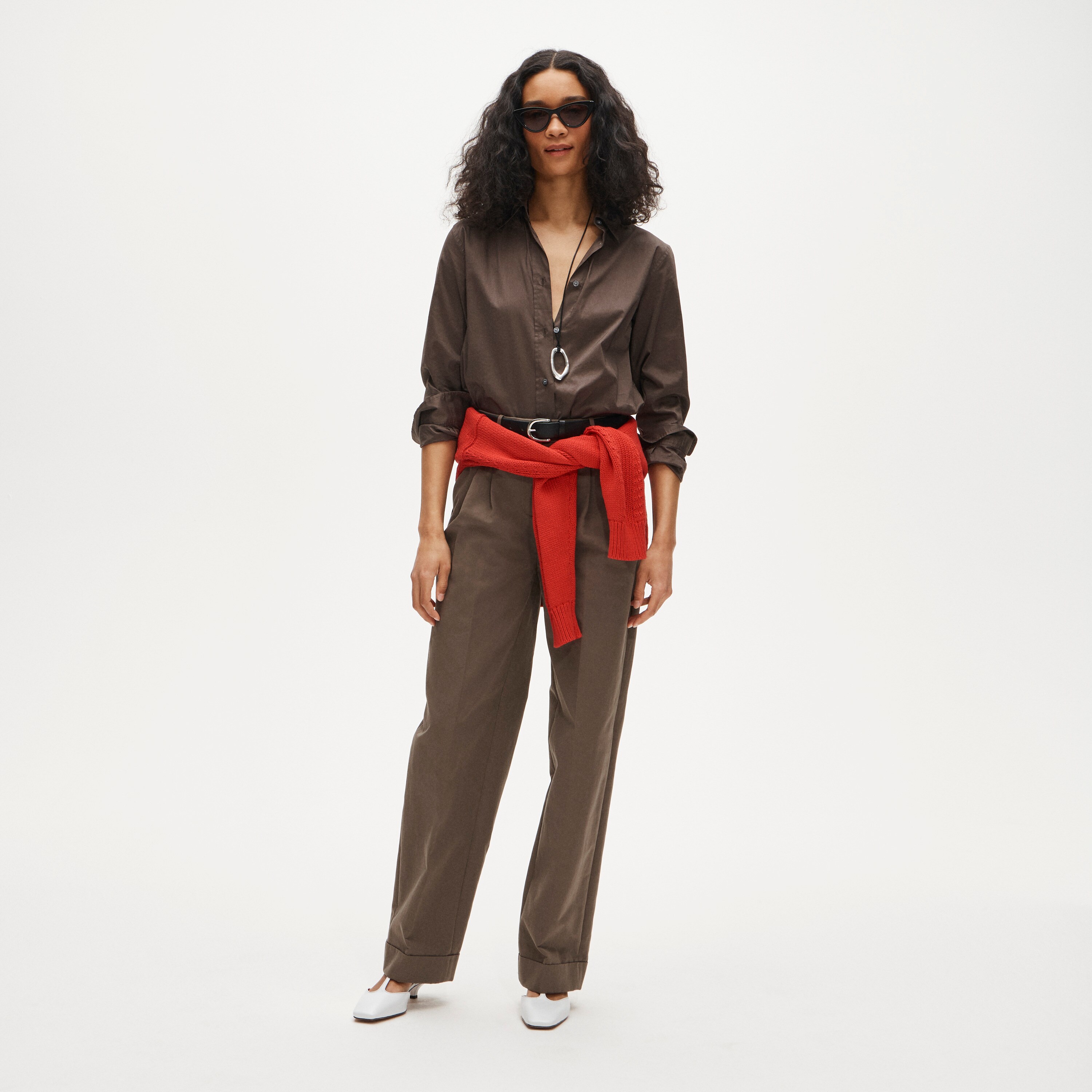 Jules classic-fit shirt in sateen